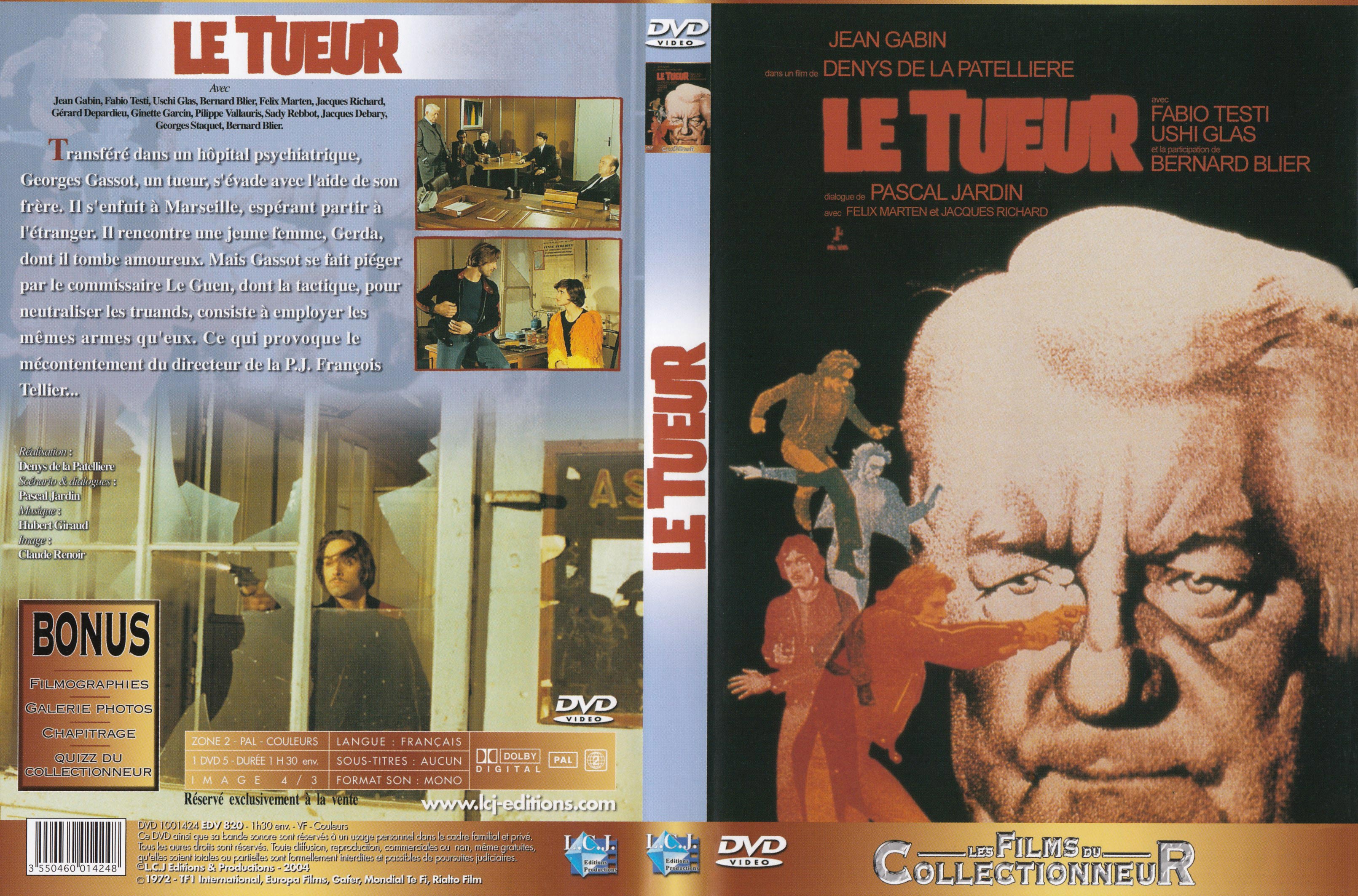 Jaquette DVD Le tueur (1972)