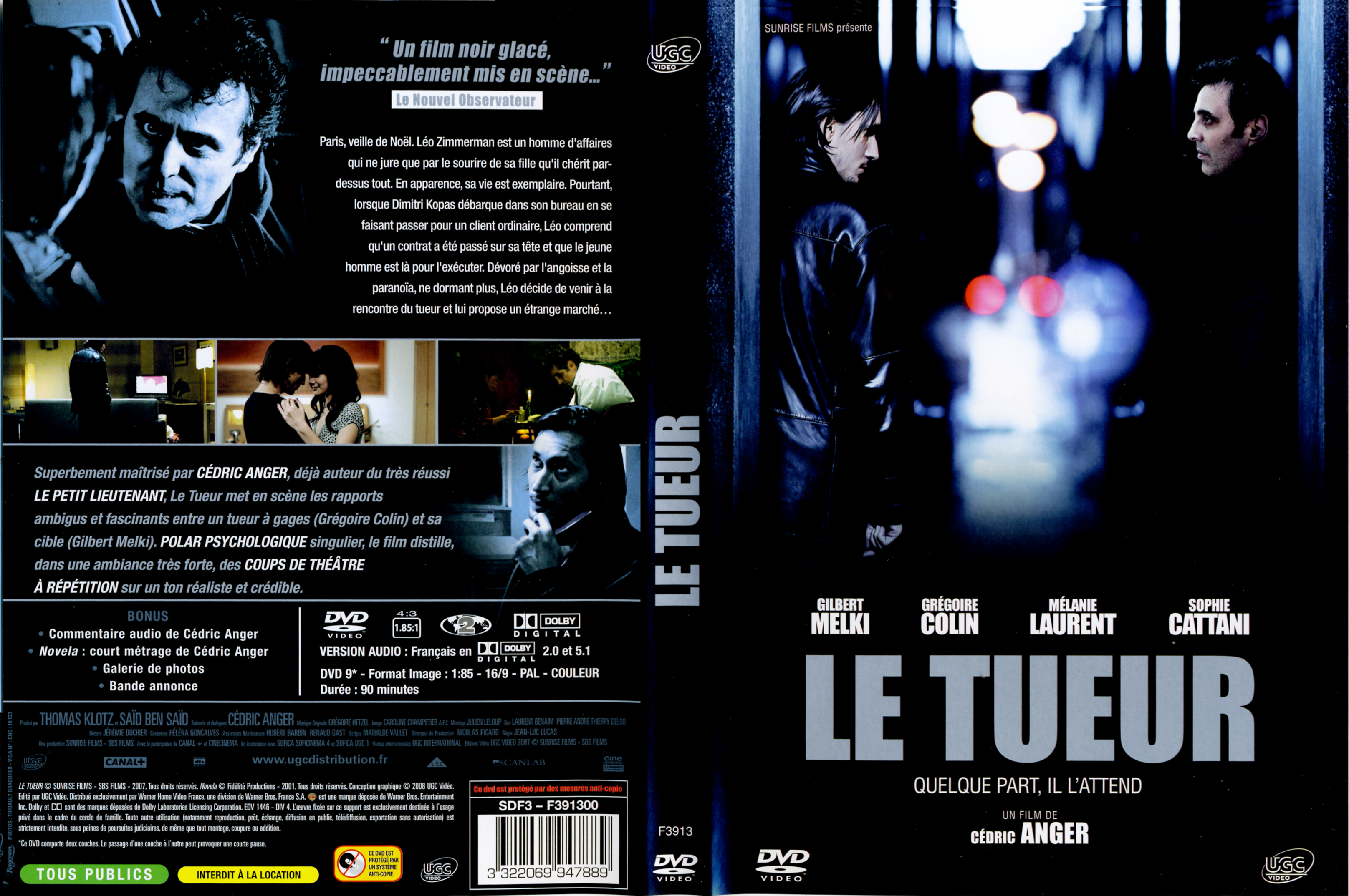 Jaquette DVD Le tueur (Gilbert Melki)