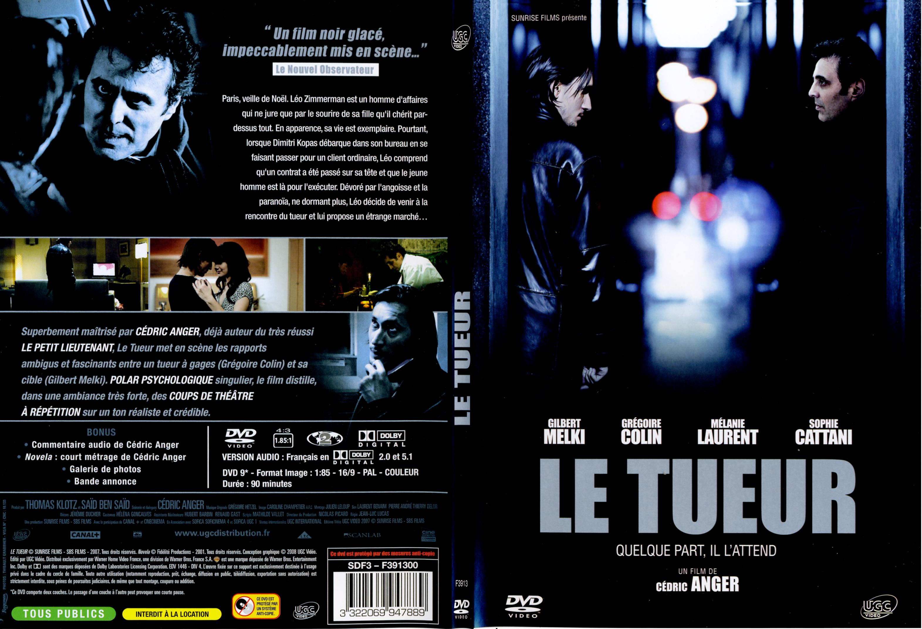 Jaquette DVD Le tueur (Gilbert Melki) - SLIM