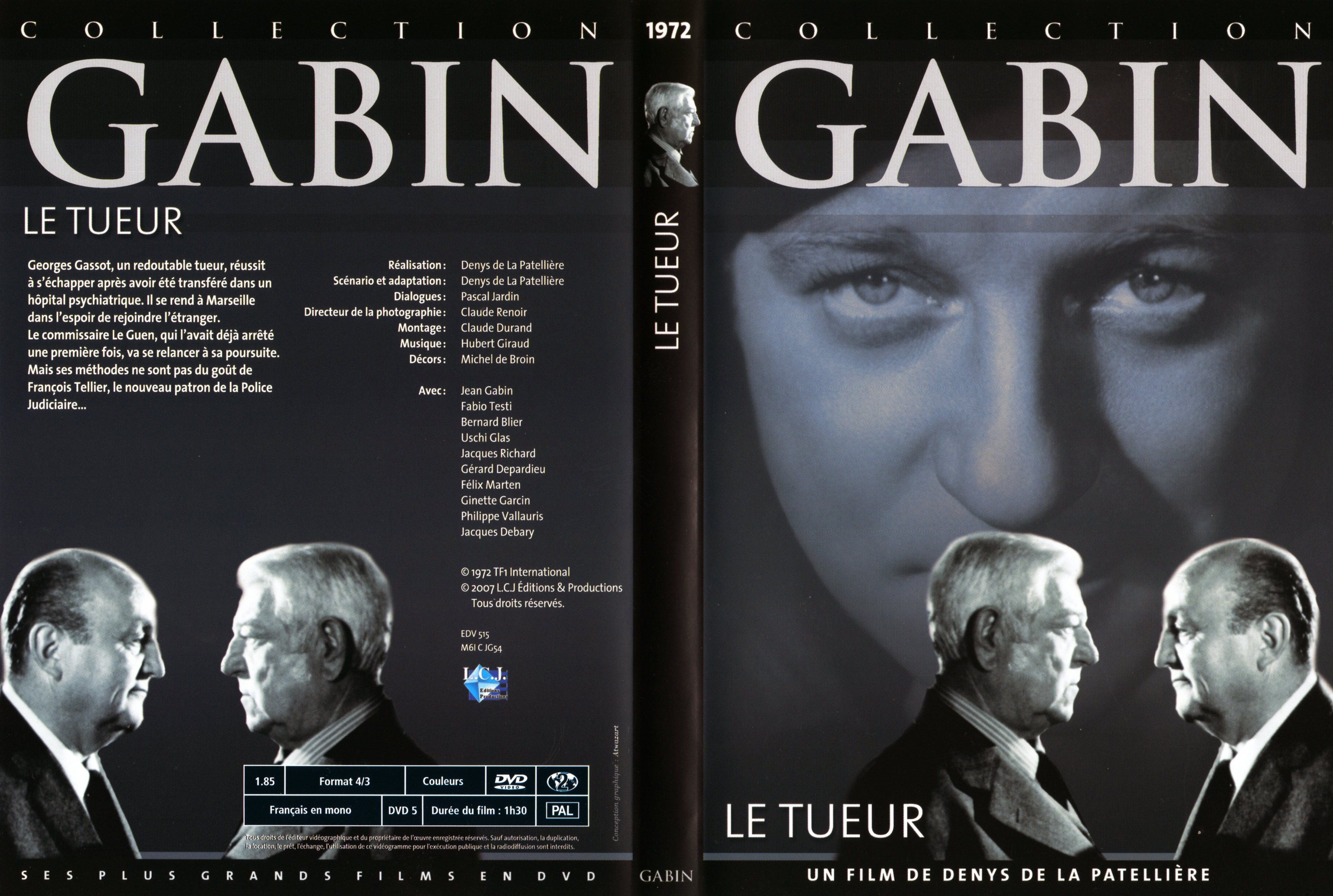 Jaquette DVD Le tueur (Jean Gabin)