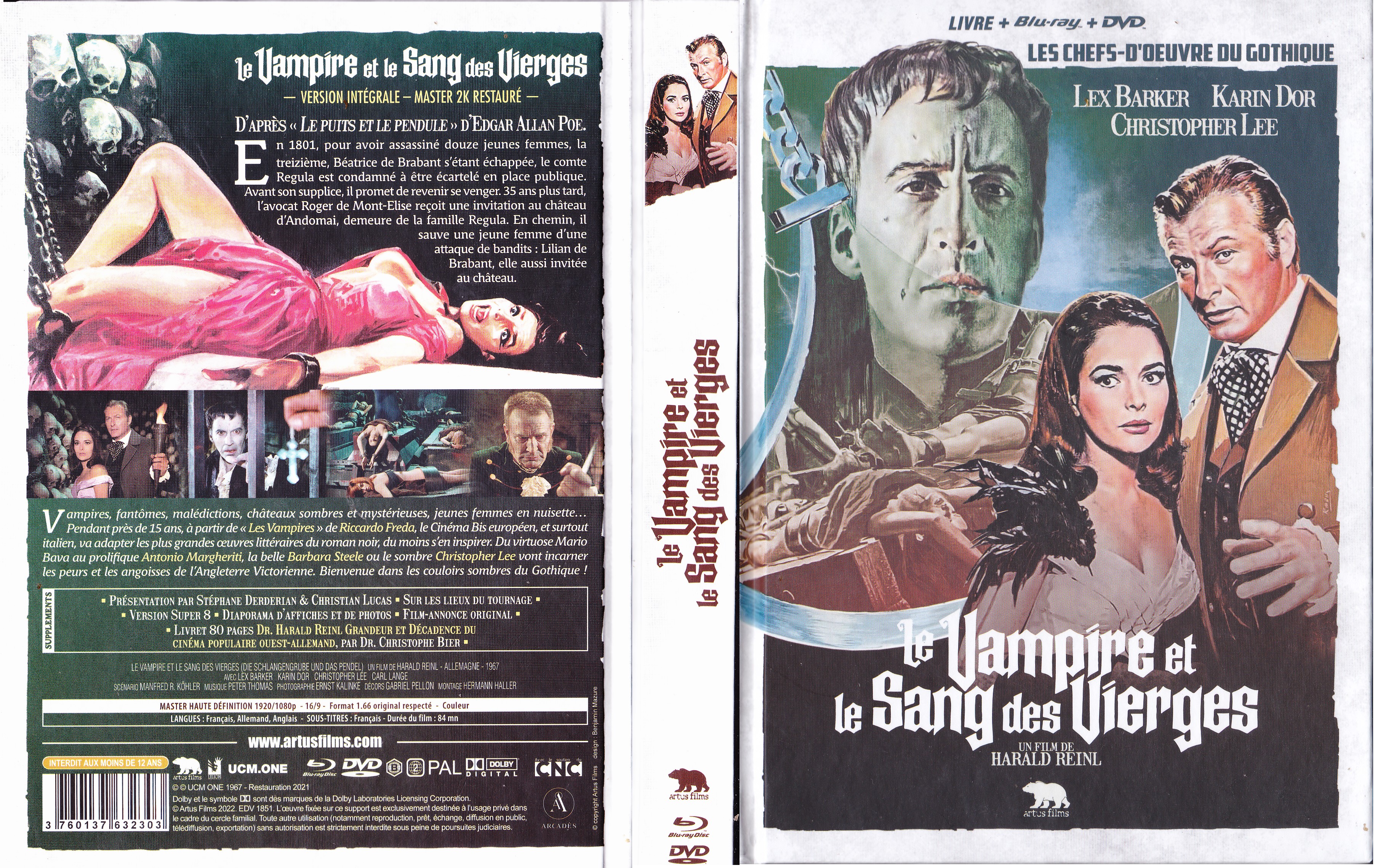 Jaquette DVD Le vampire et le sang des vierges (BLU-RAY)