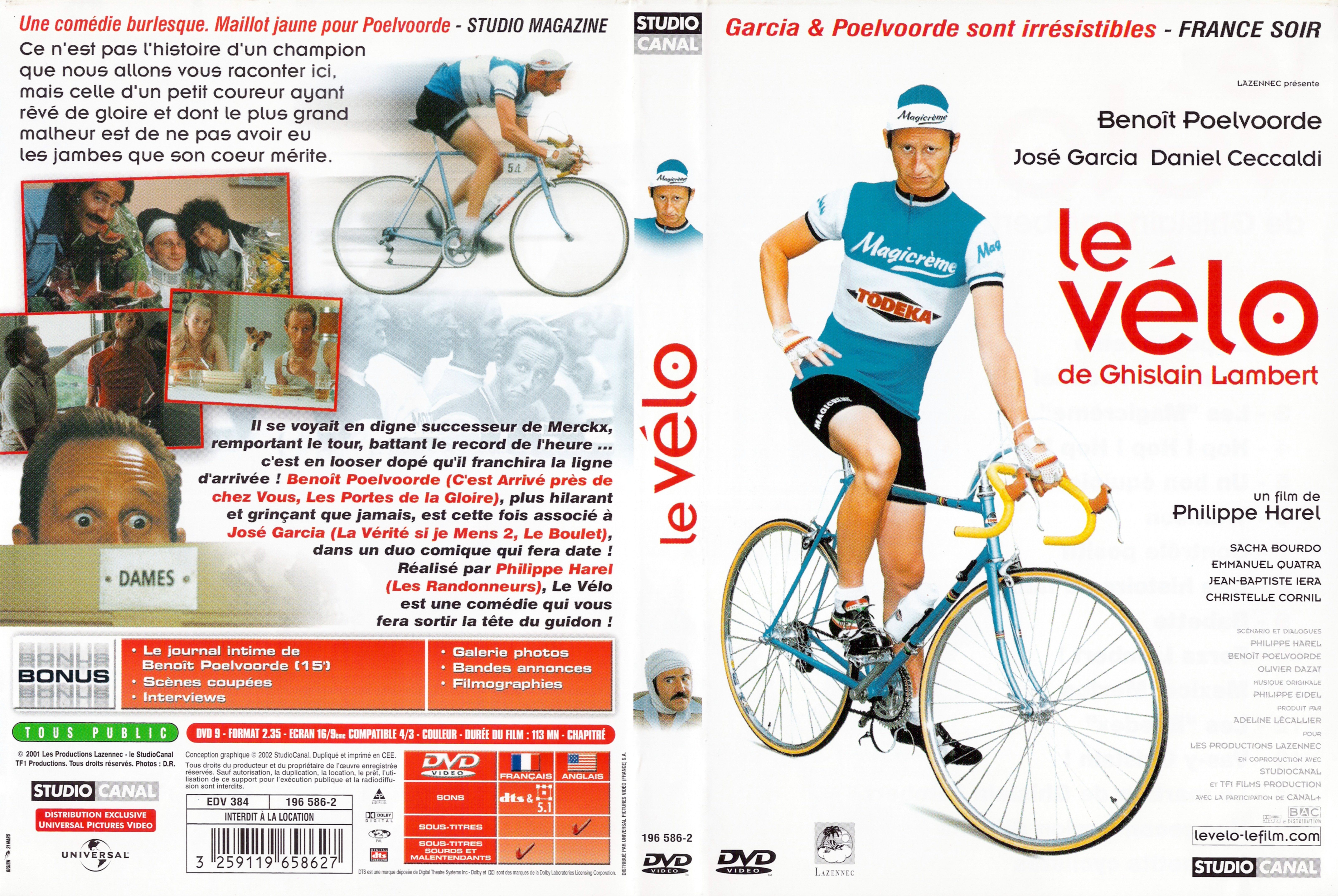 Jaquette DVD Le velo de Ghislain Lambert