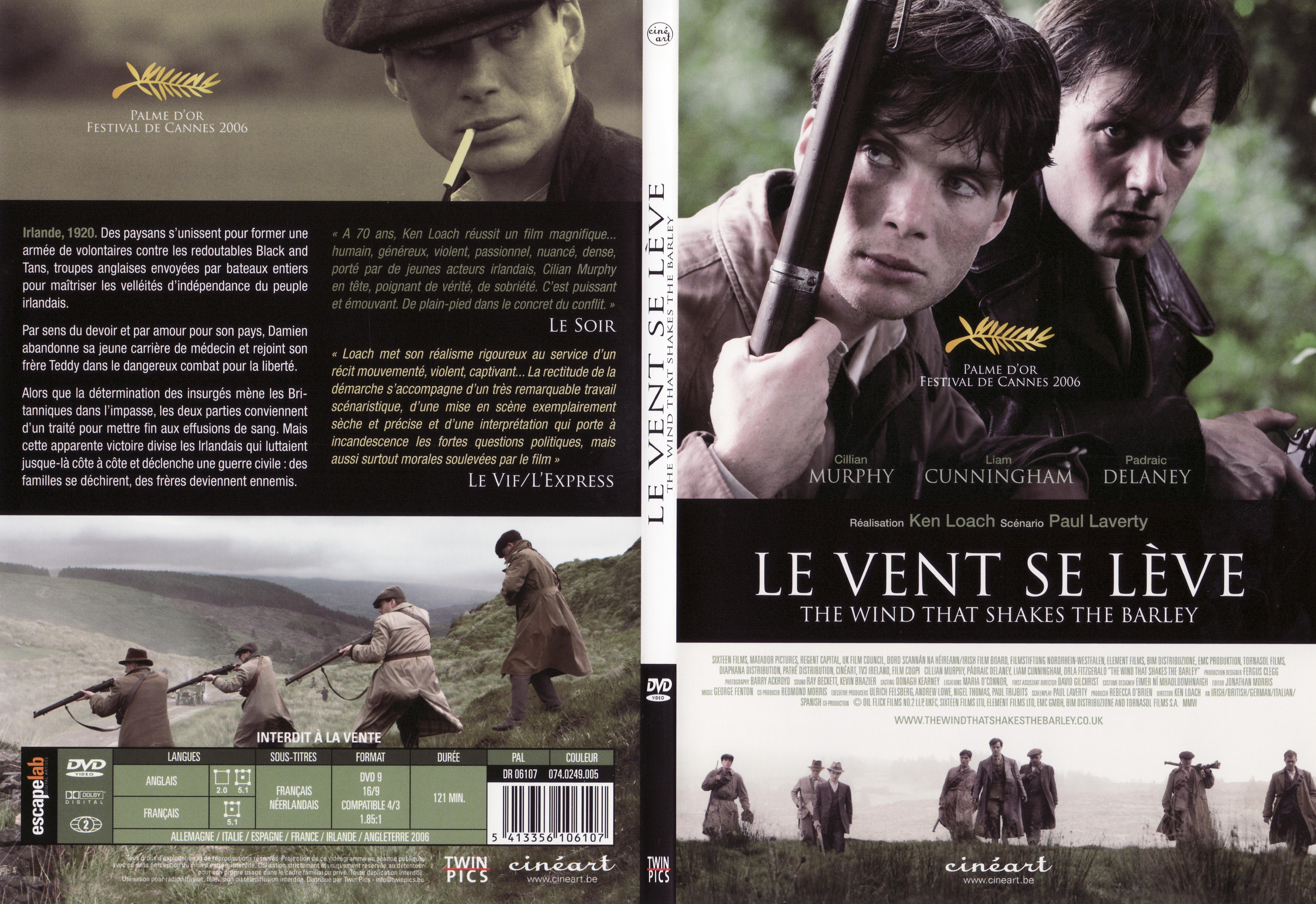 Jaquette DVD Le vent se leve - SLIM v2