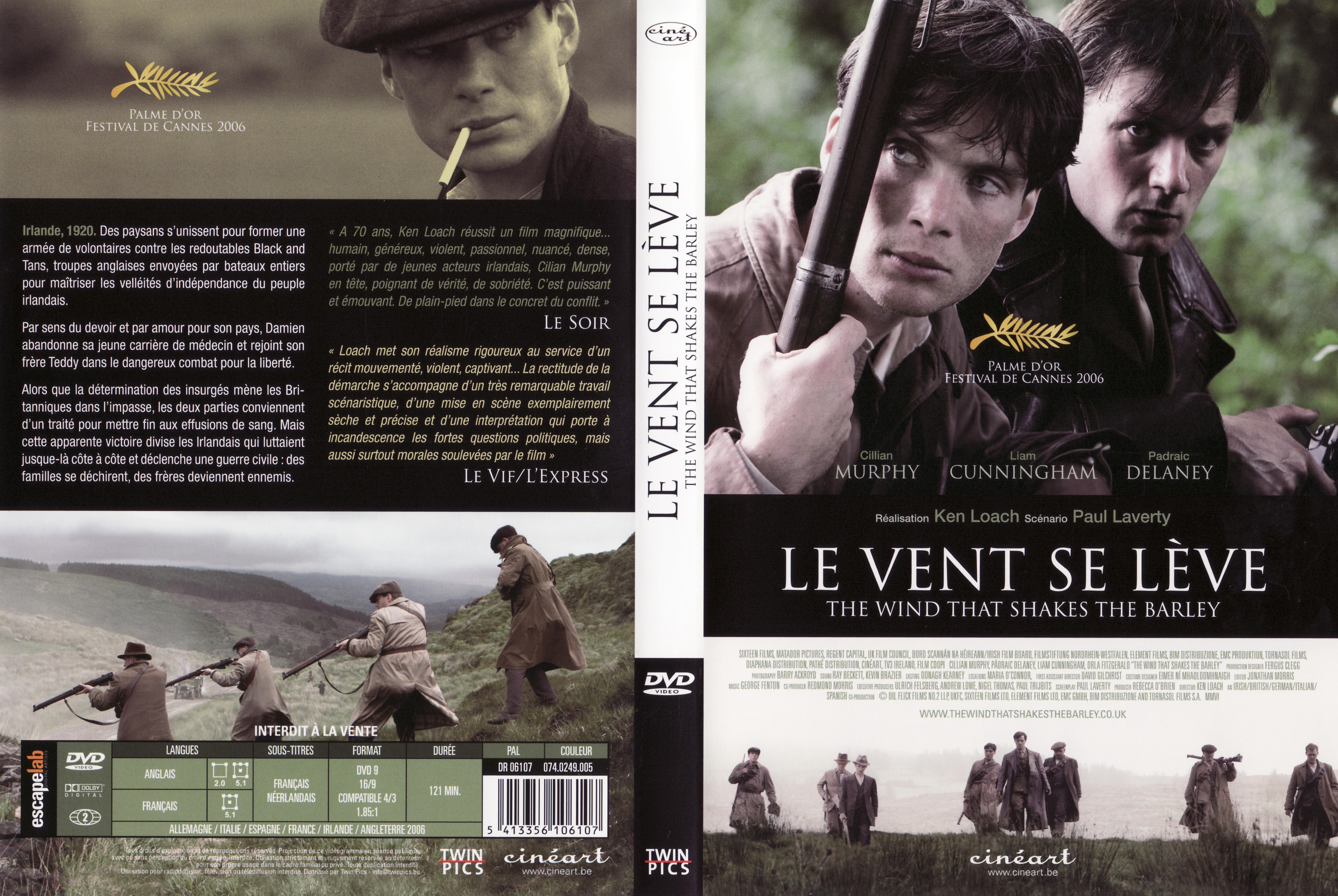 Jaquette DVD Le vent se lve v2