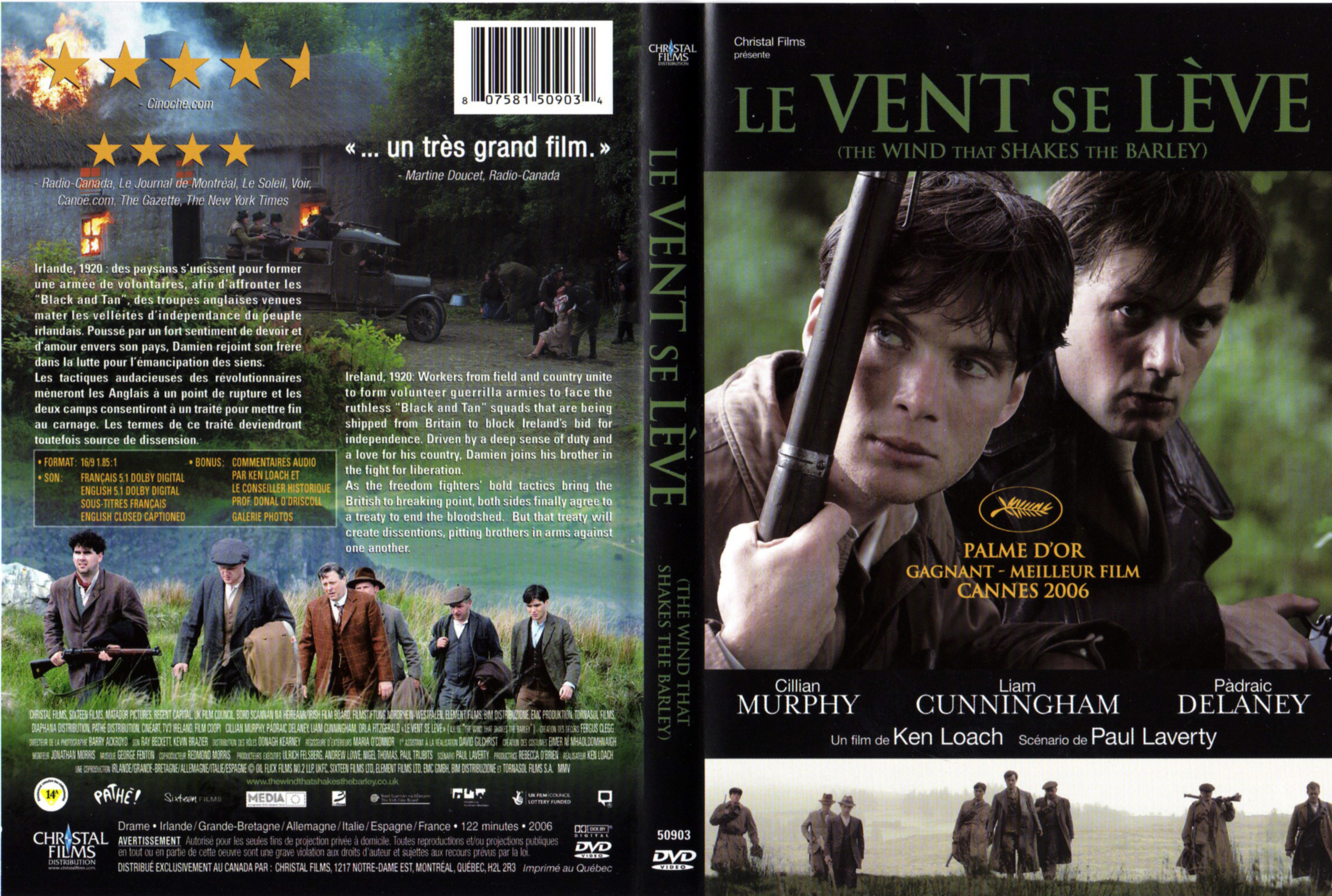 Jaquette DVD Le vent se lve v3