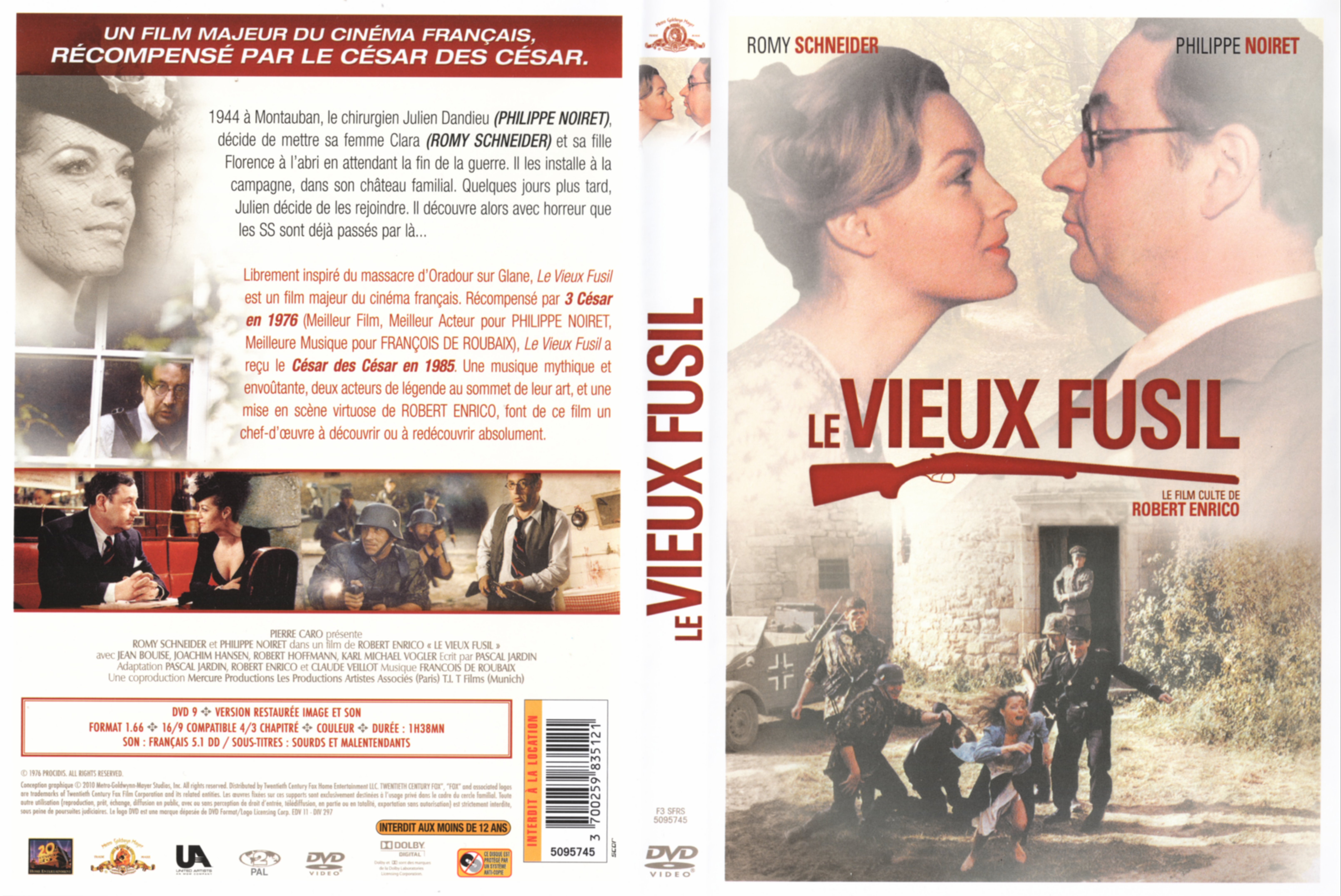 Jaquette DVD Le vieux fusil v3