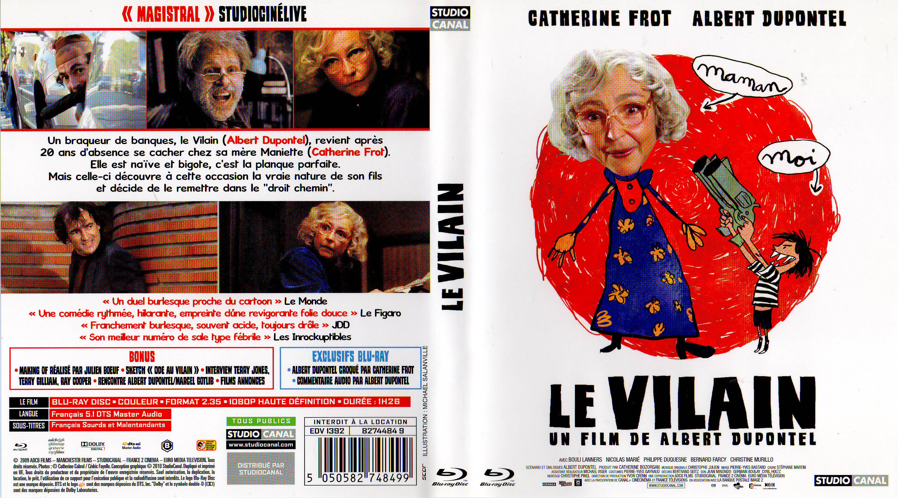 Jaquette DVD Le vilain (BLU-RAY)