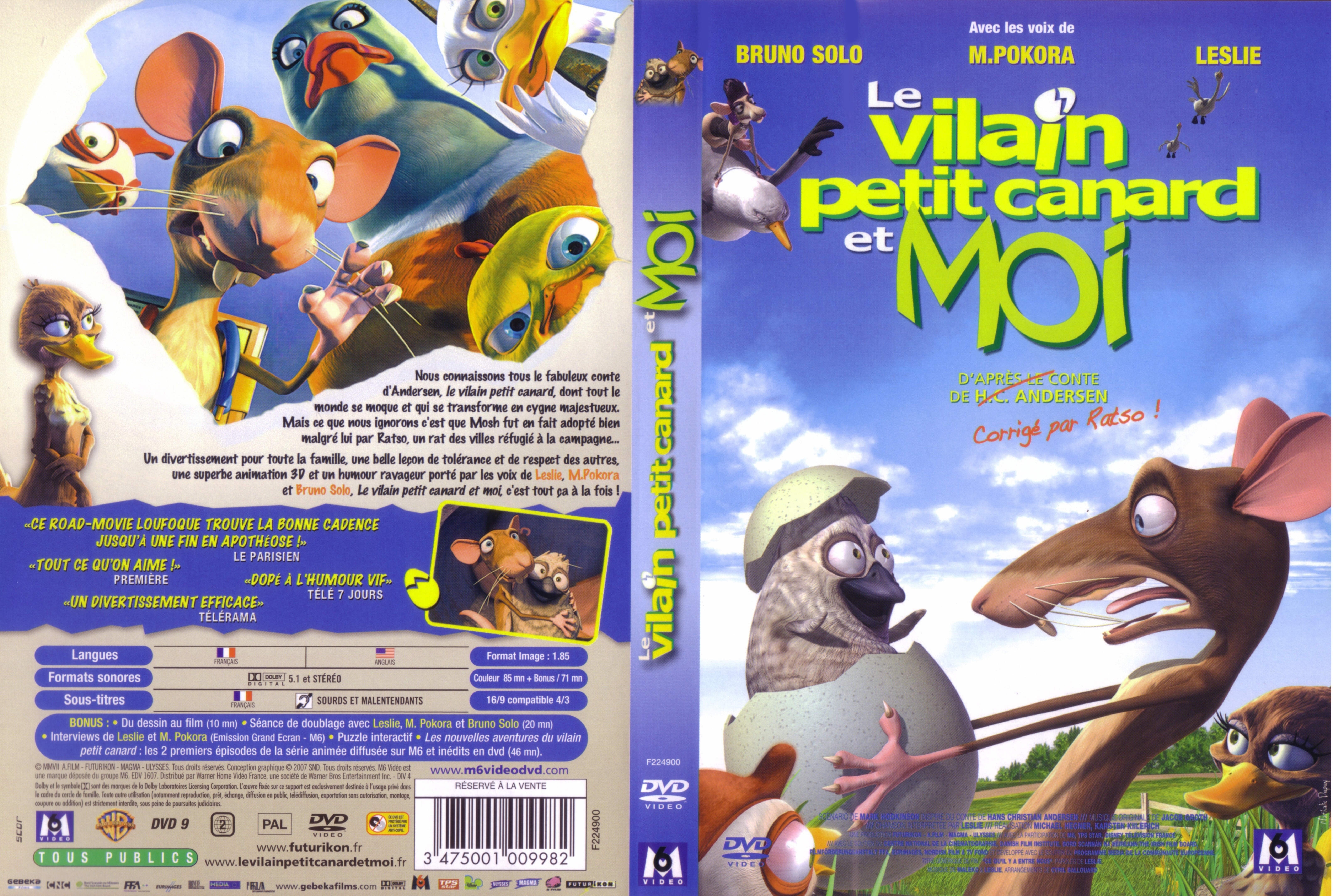 Jaquette DVD Le vilain petit canard et moi