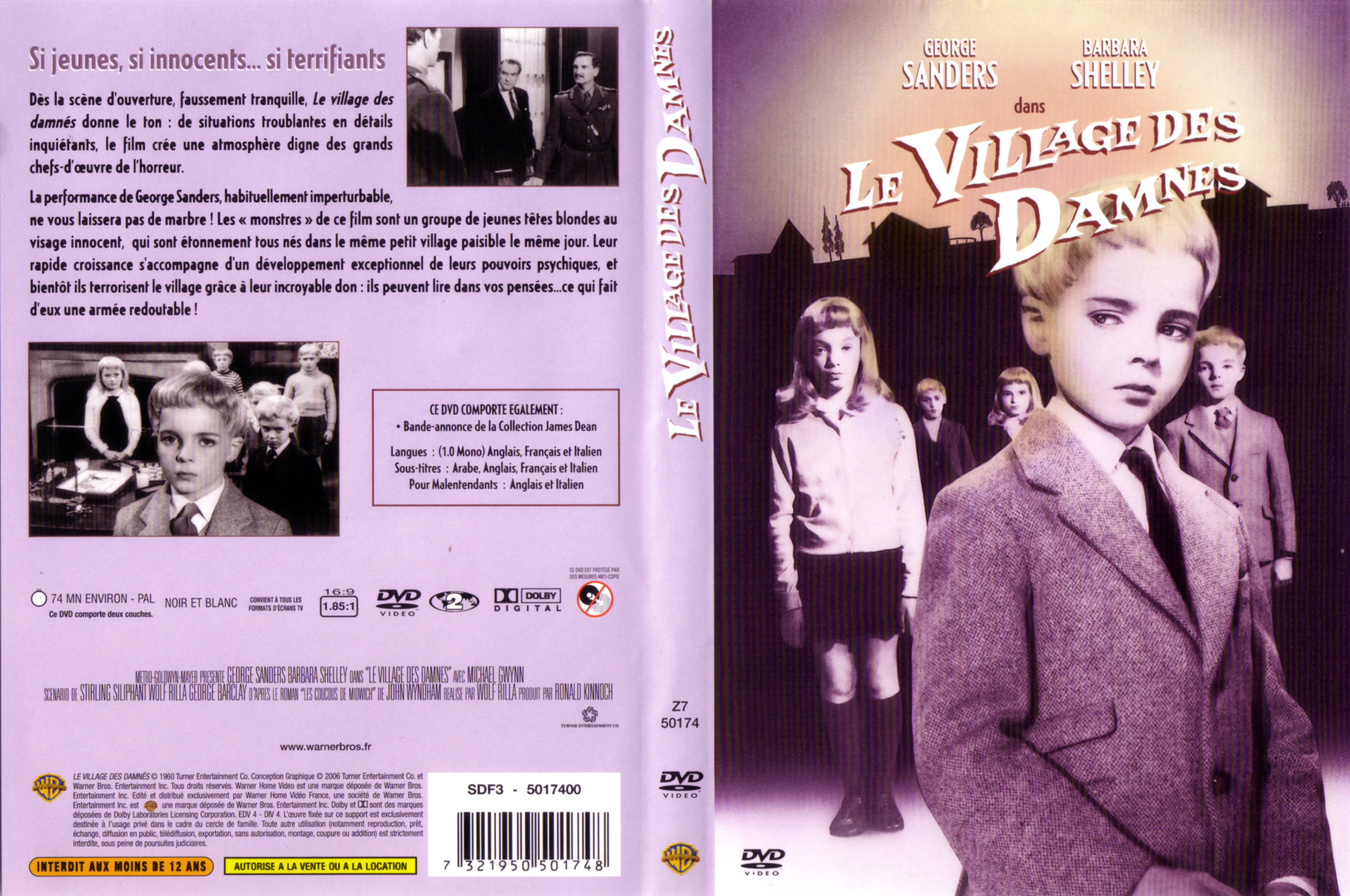 Jaquette DVD Le village des damnes (1960)