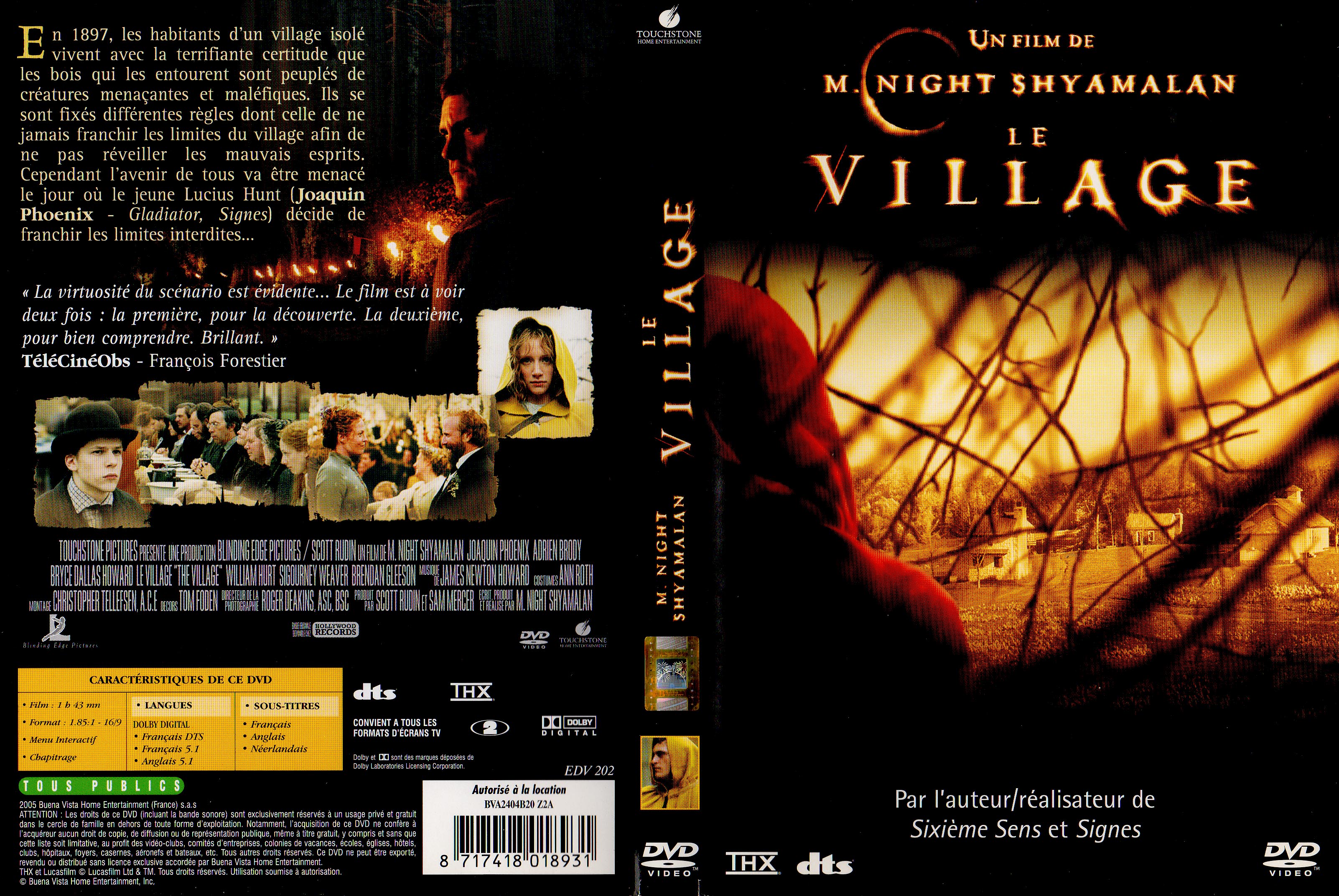 Jaquette DVD Le village v2