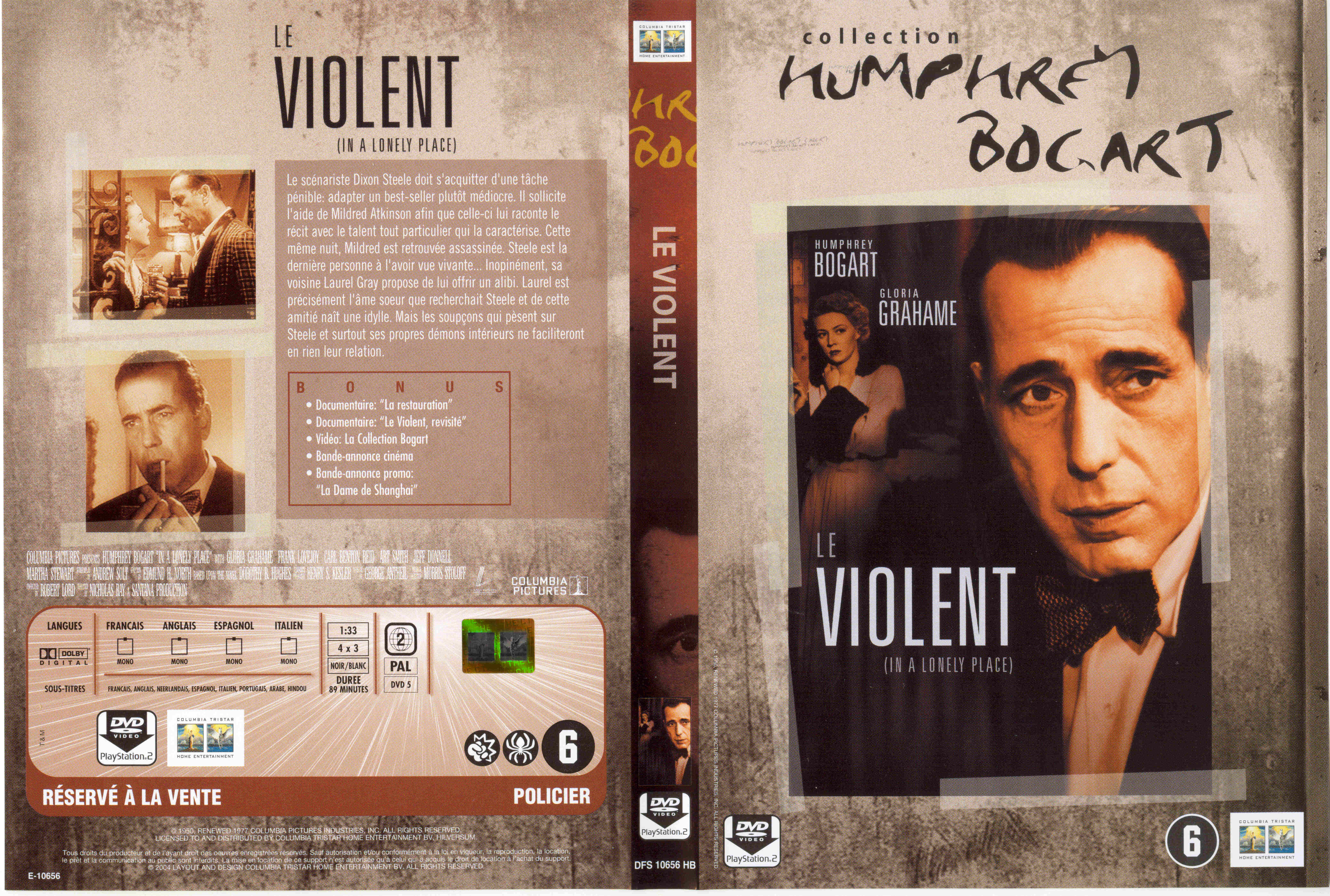 Jaquette DVD Le violent