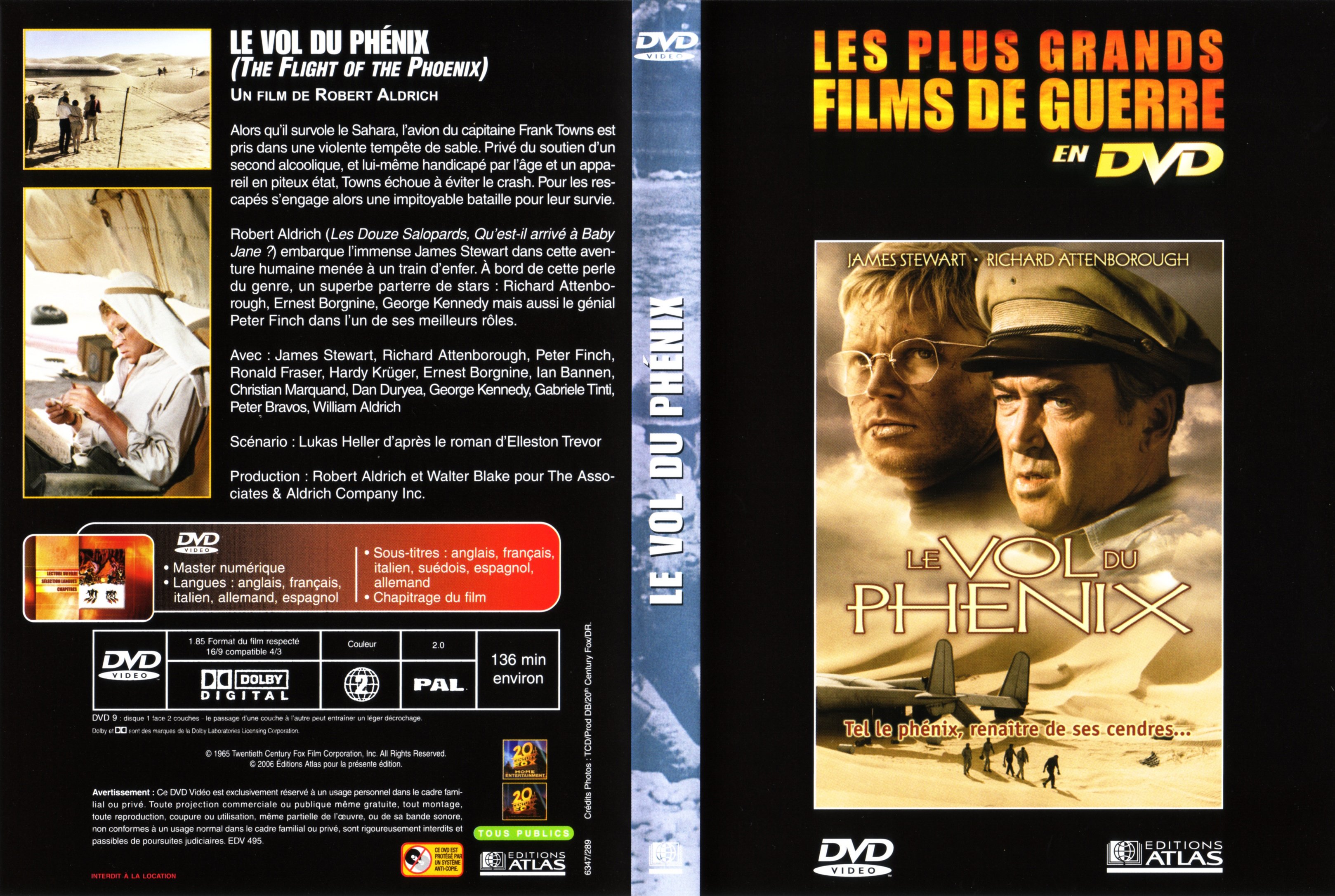 Jaquette DVD Le vol du phenix (1965) v2