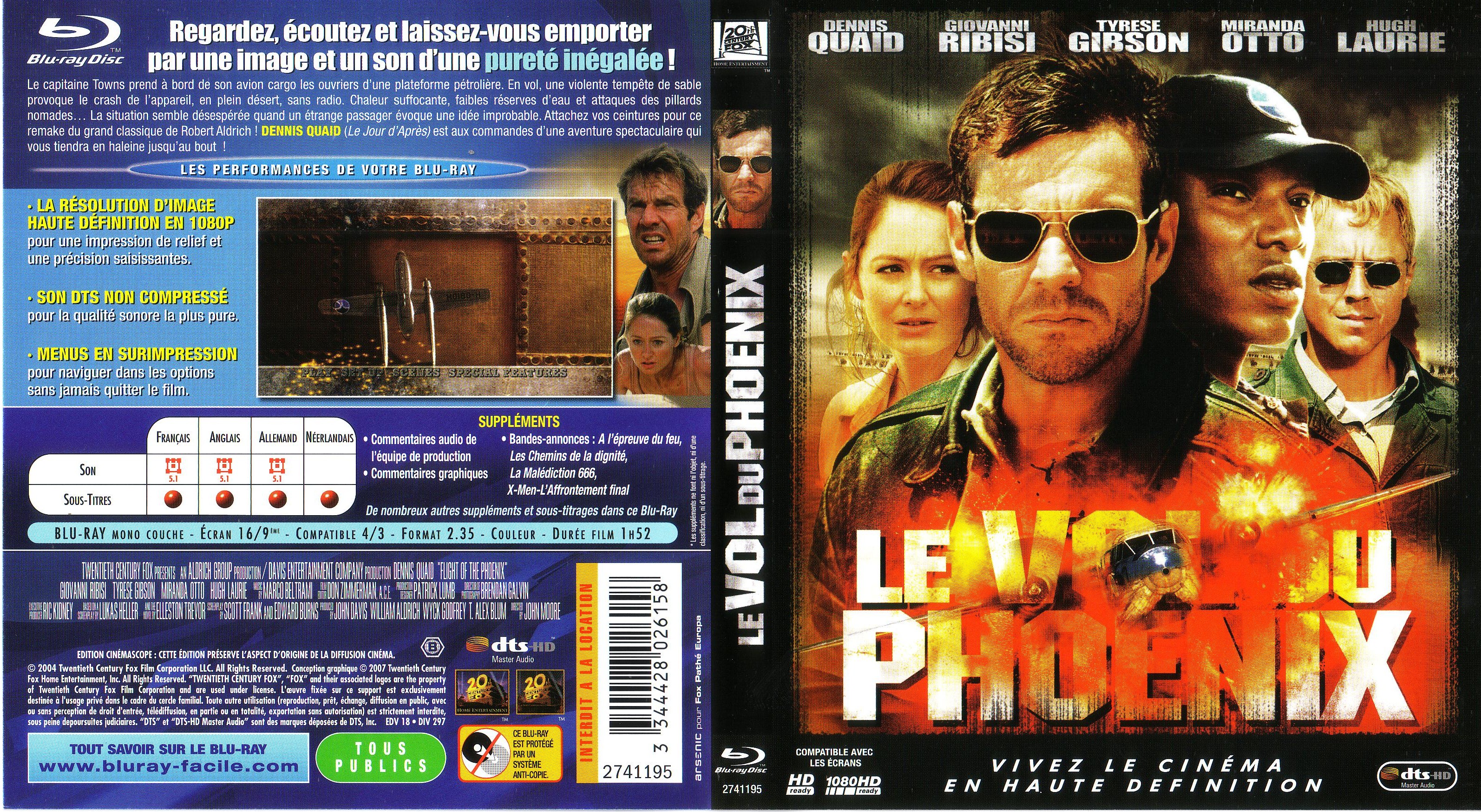 Jaquette DVD Le vol du phoenix (BLU-RAY)