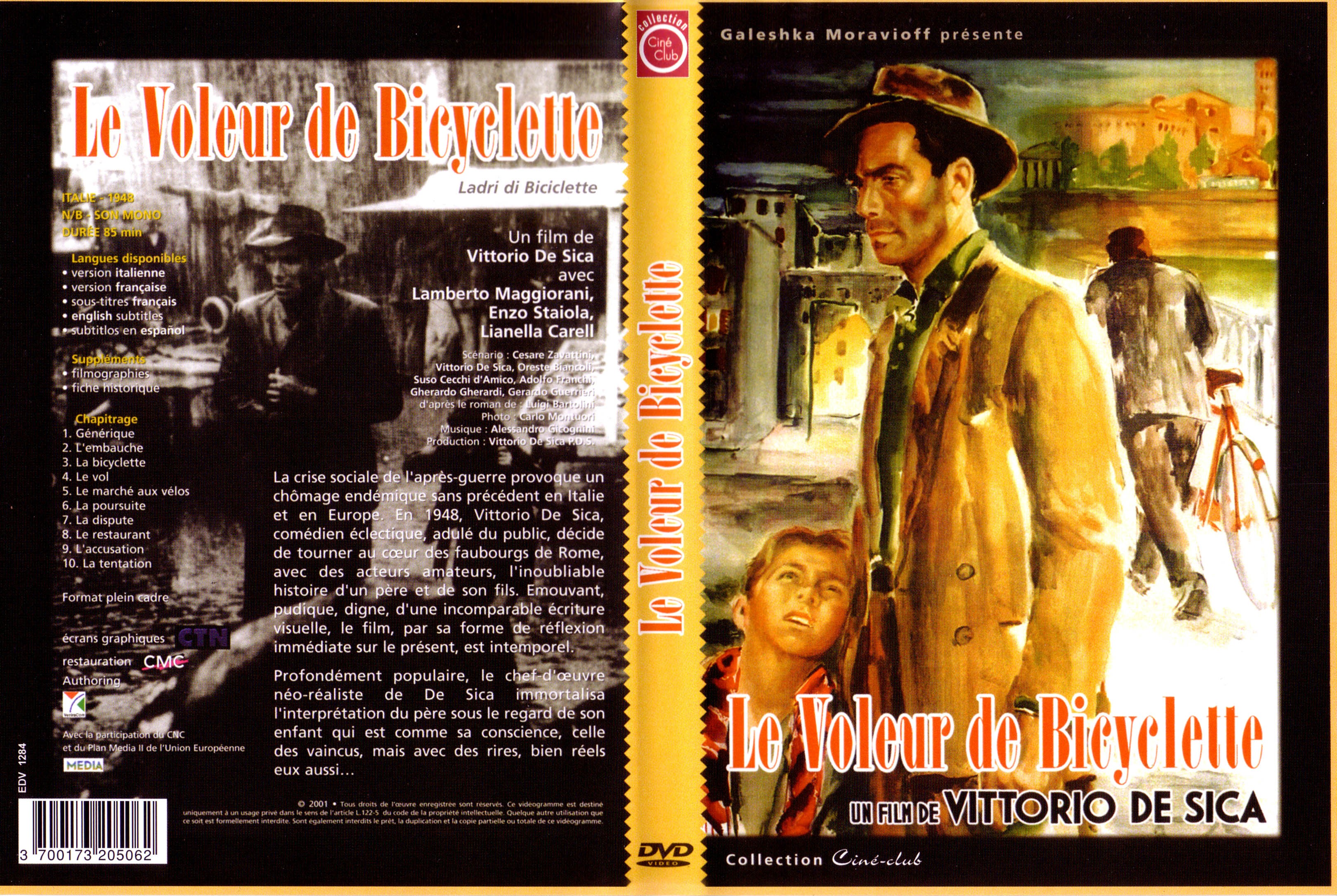 Jaquette DVD Le voleur de bicyclette