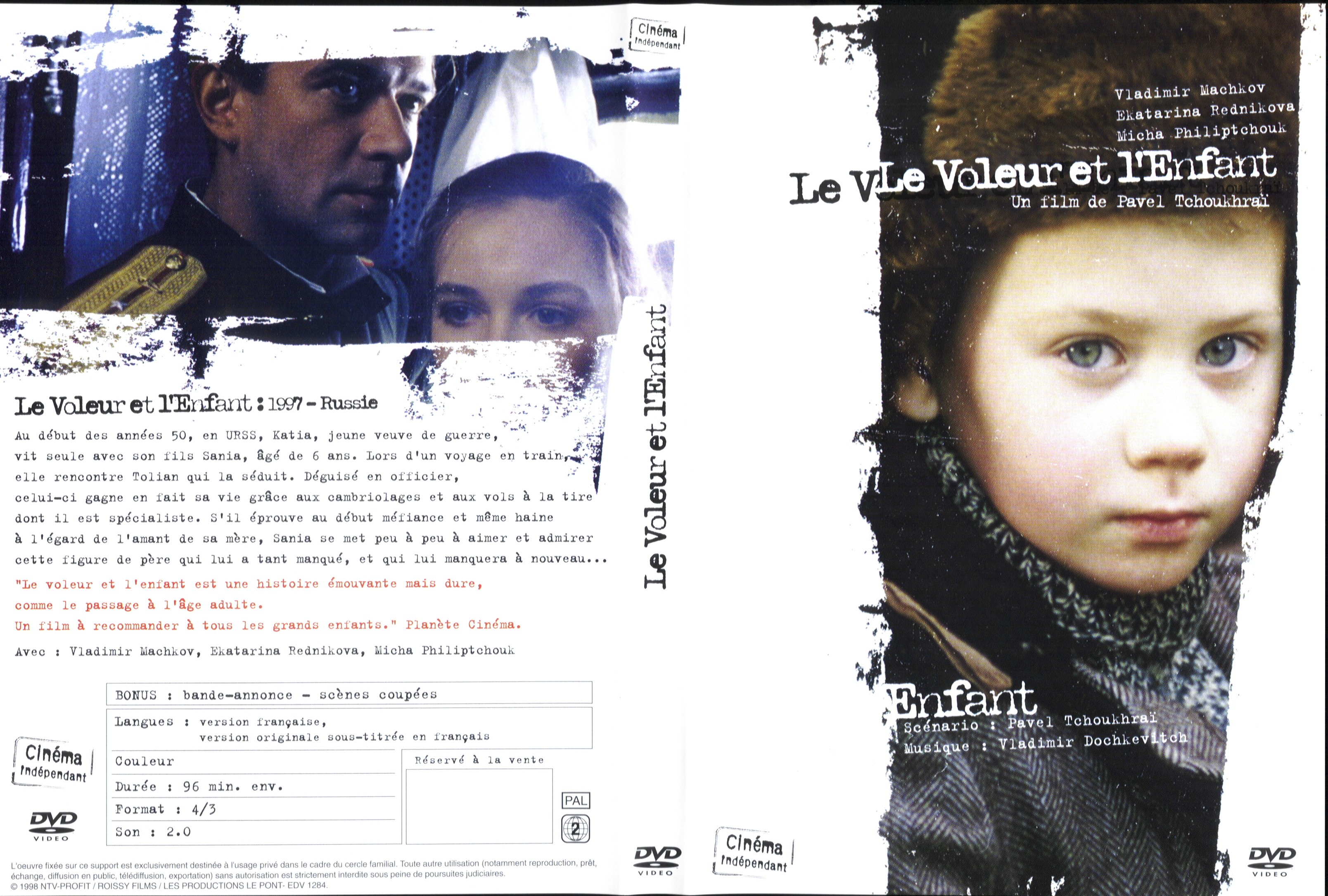 Jaquette DVD Le voleur et l