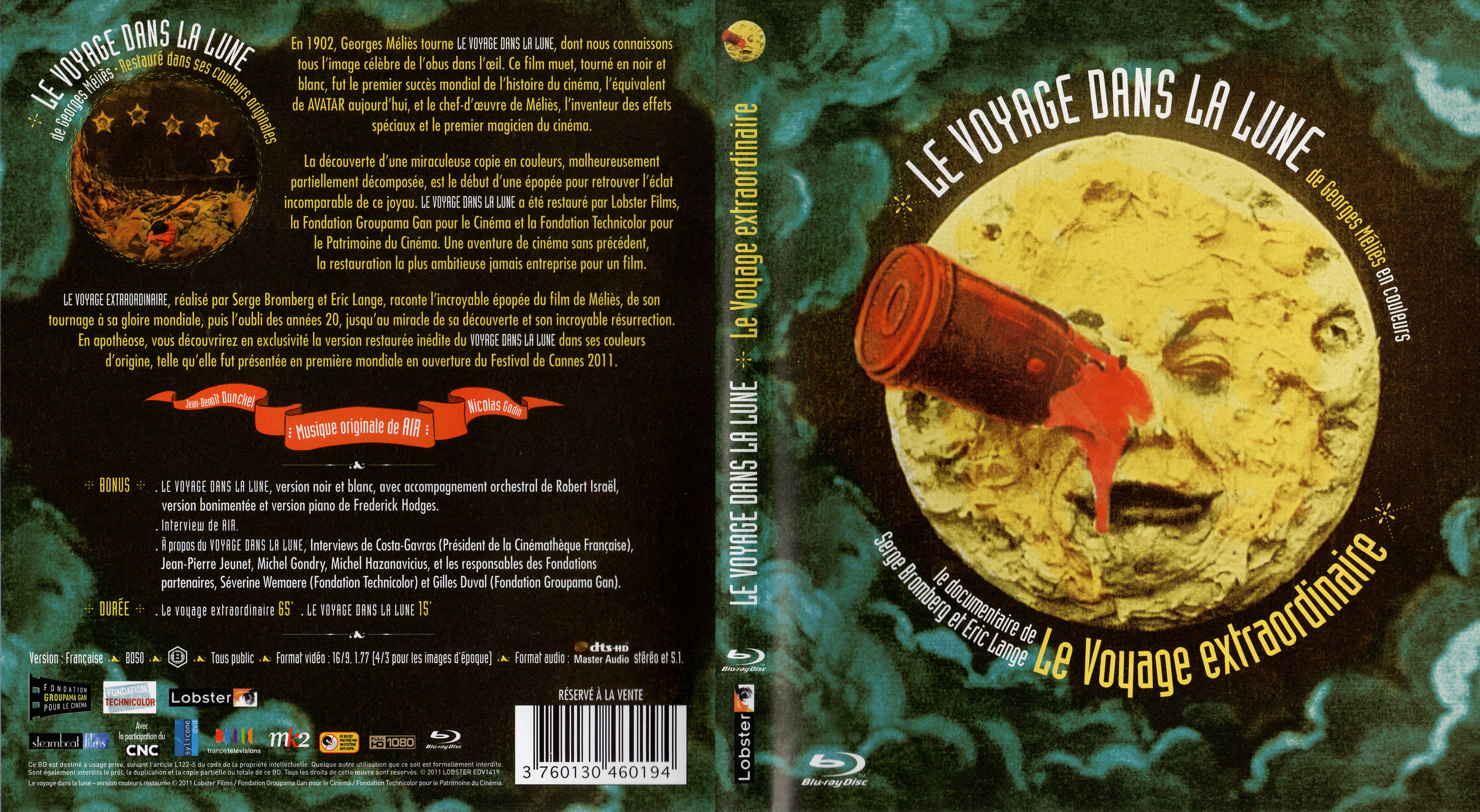 Jaquette DVD Le voyage dans la lune (BLU-RAY)