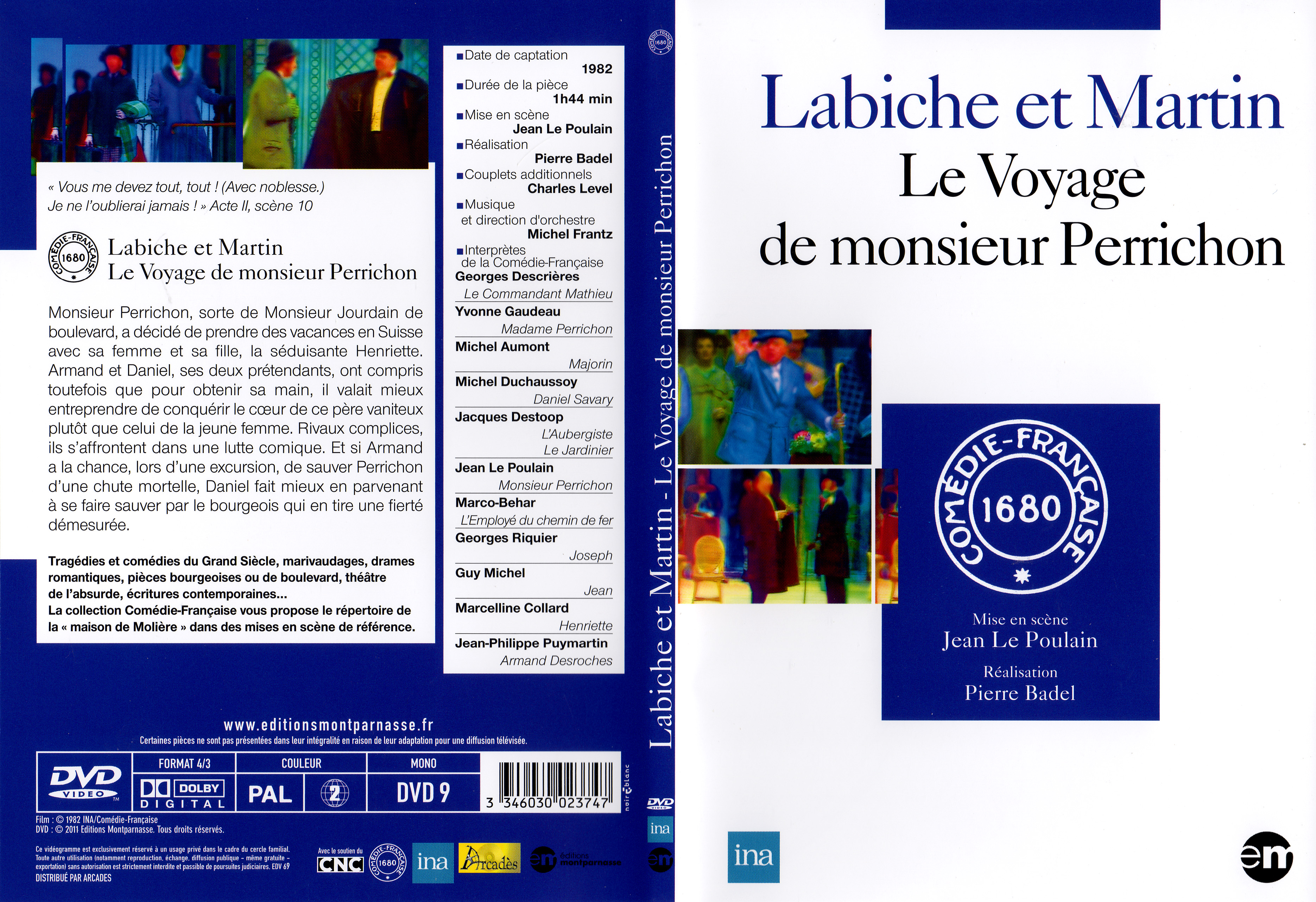 Jaquette DVD Le voyage de Monsieur Perrichon