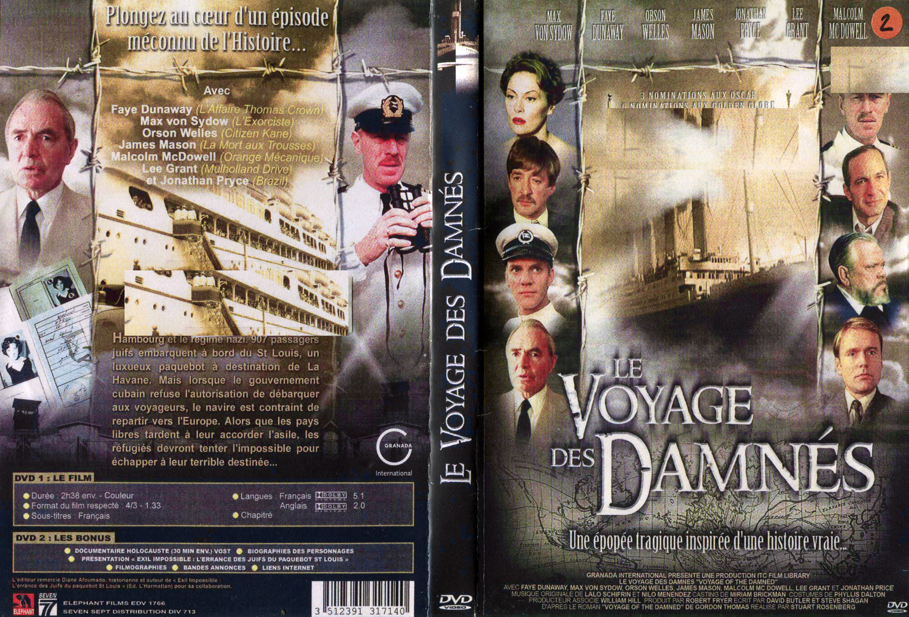 Jaquette DVD Le voyage des damns