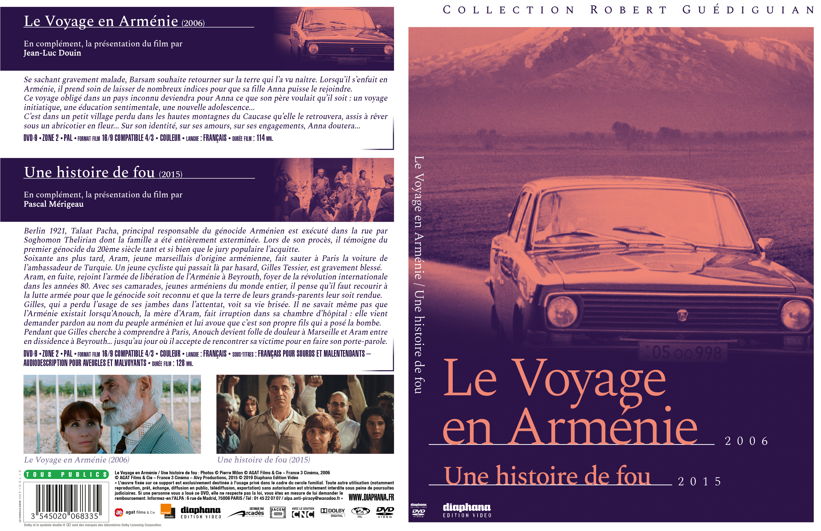Jaquette DVD Le voyage en Armenie v3