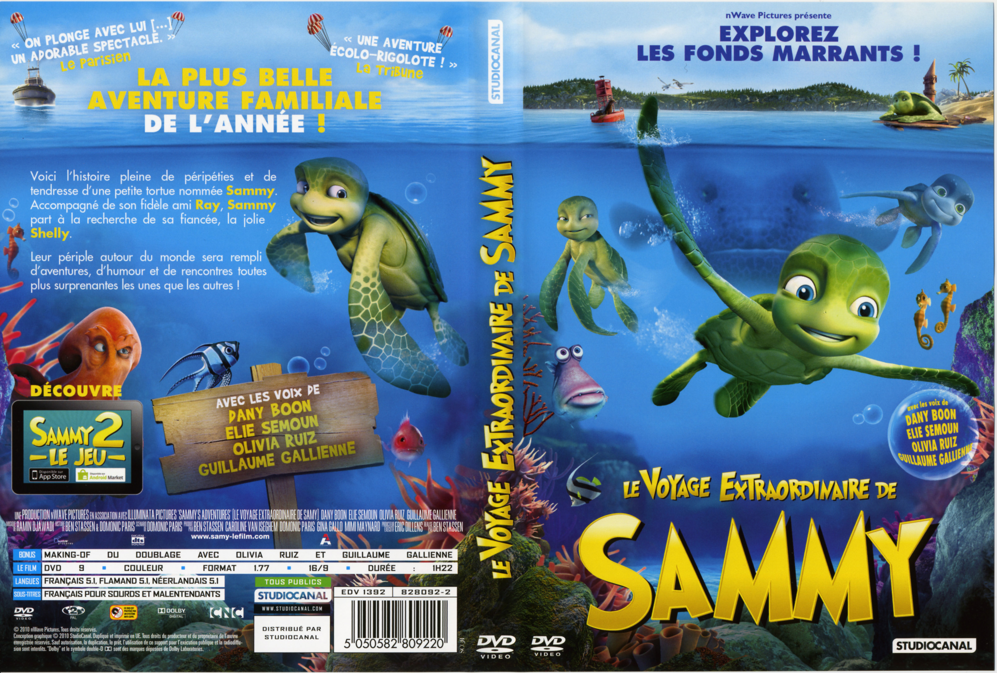 Jaquette DVD Le voyage extraordinaire de Sammy
