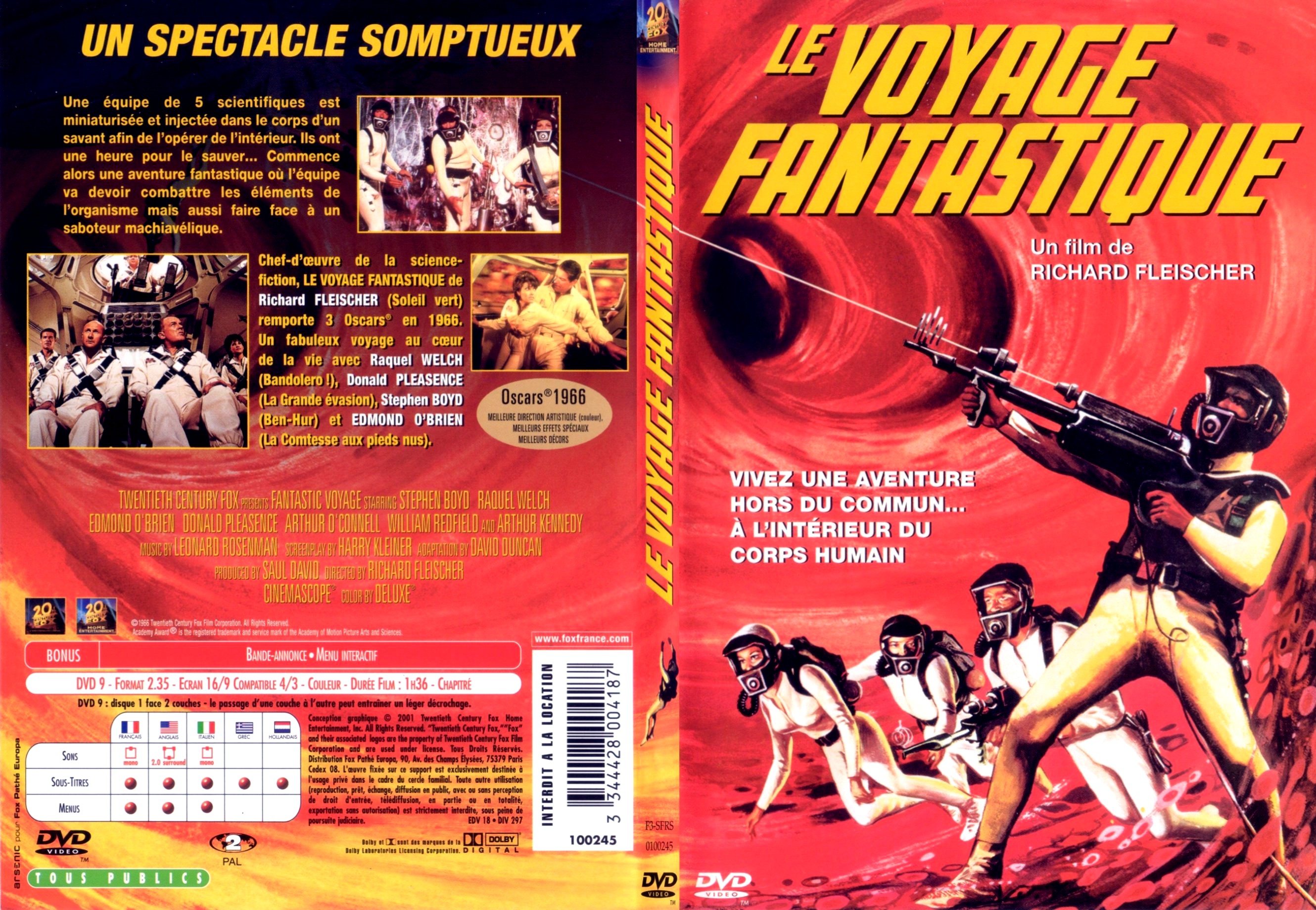 Jaquette DVD Le voyage fantastique - SLIM