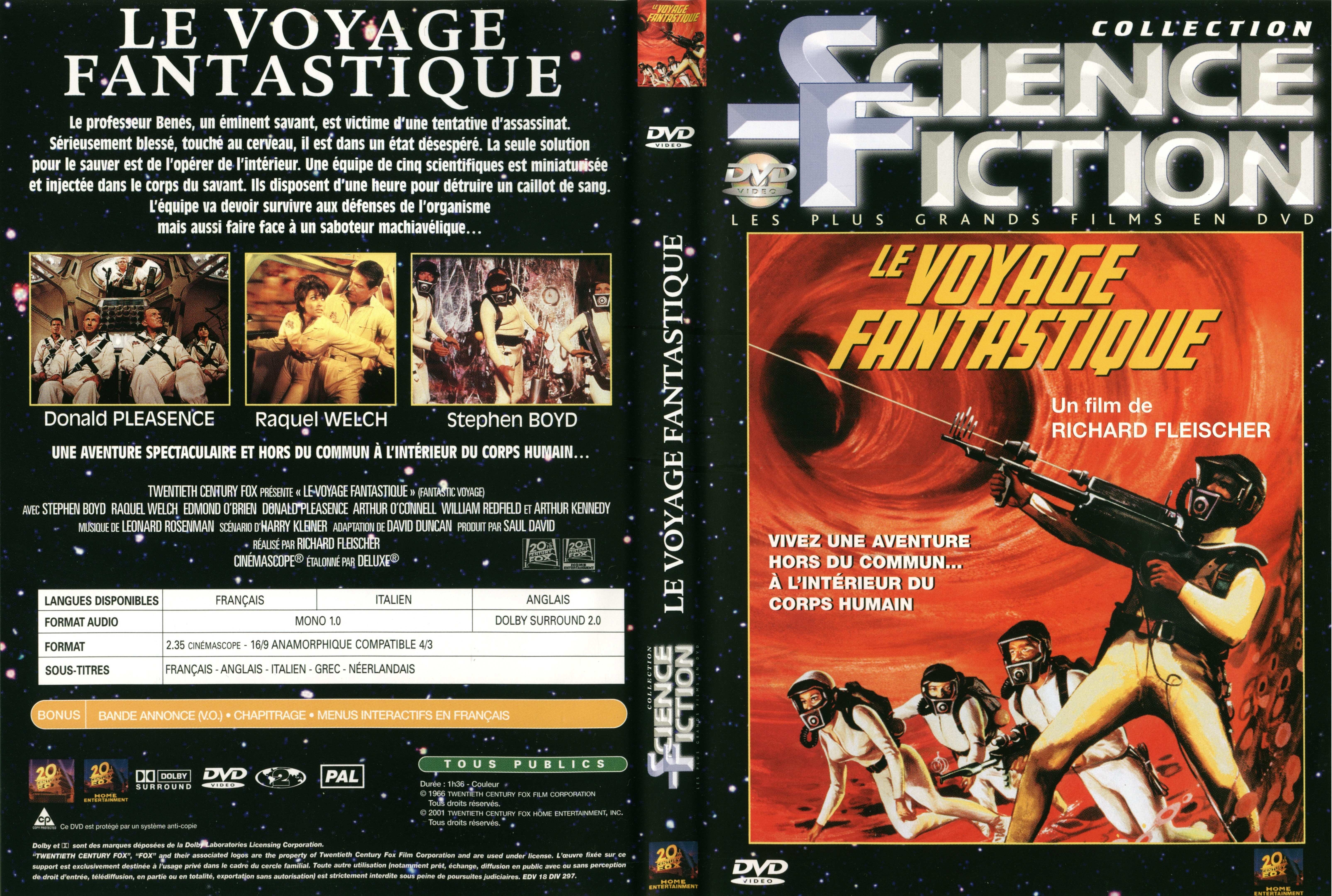 Jaquette DVD Le voyage fantastique v3