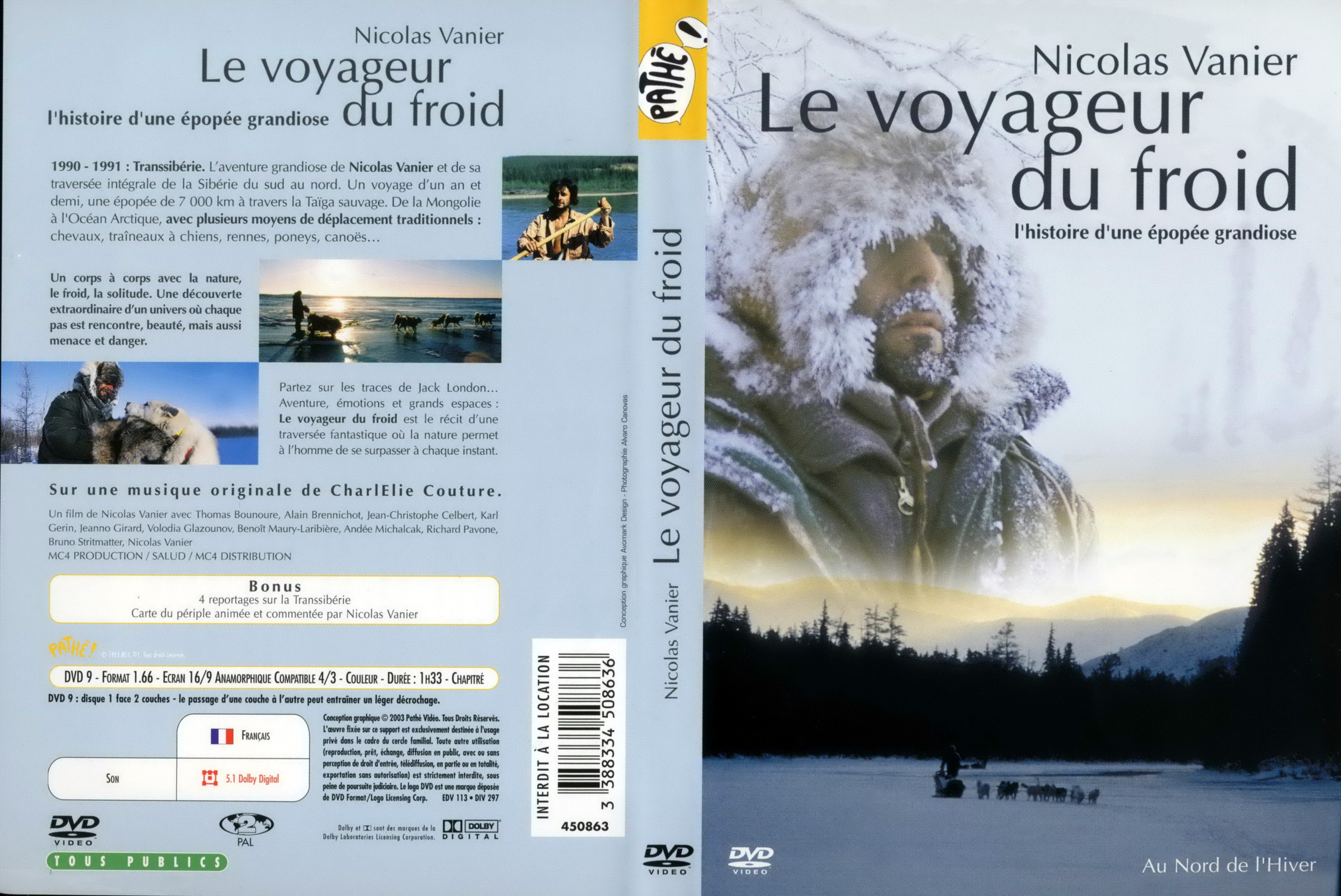 Jaquette DVD Le voyageur du froid