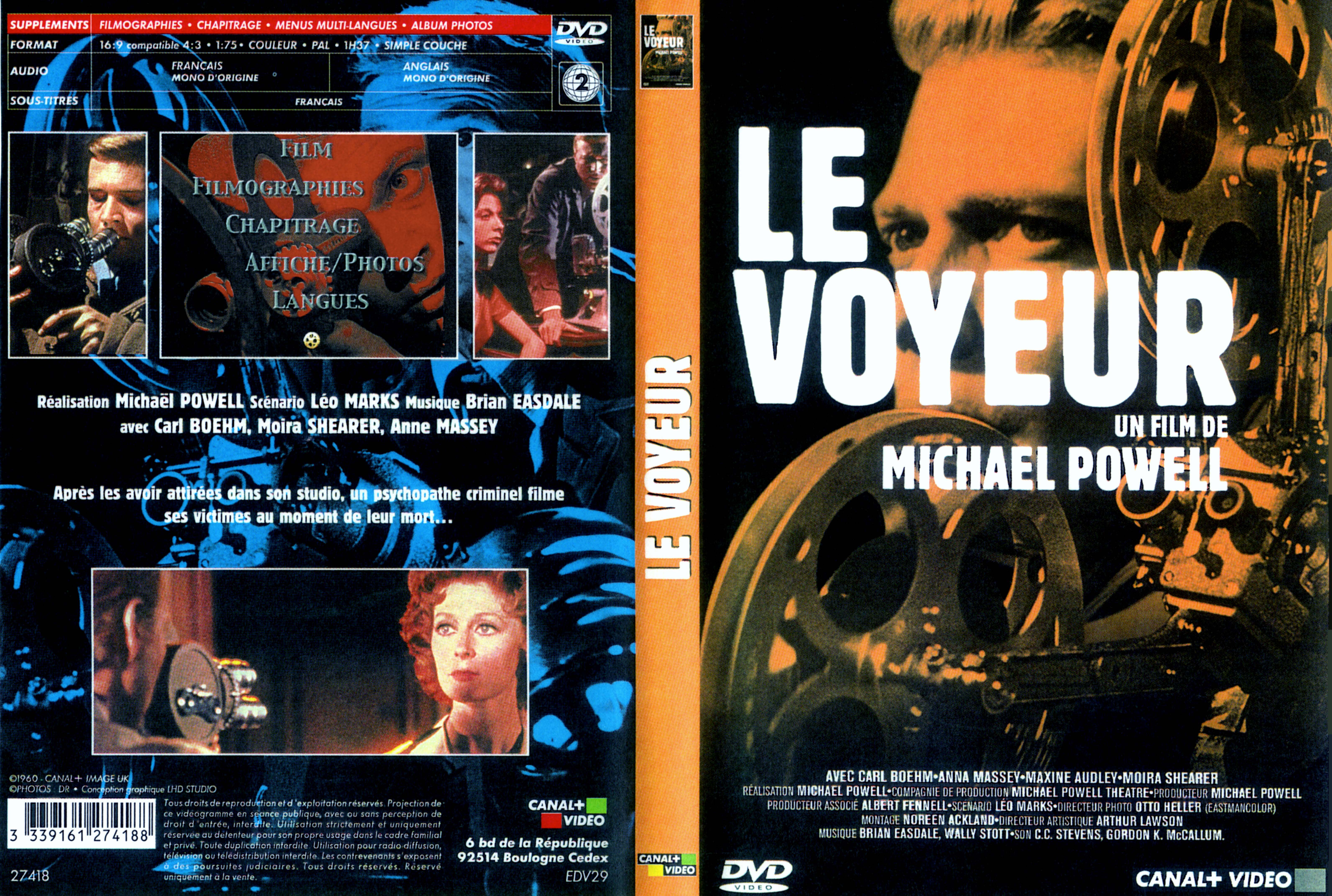 Jaquette DVD Le voyeur