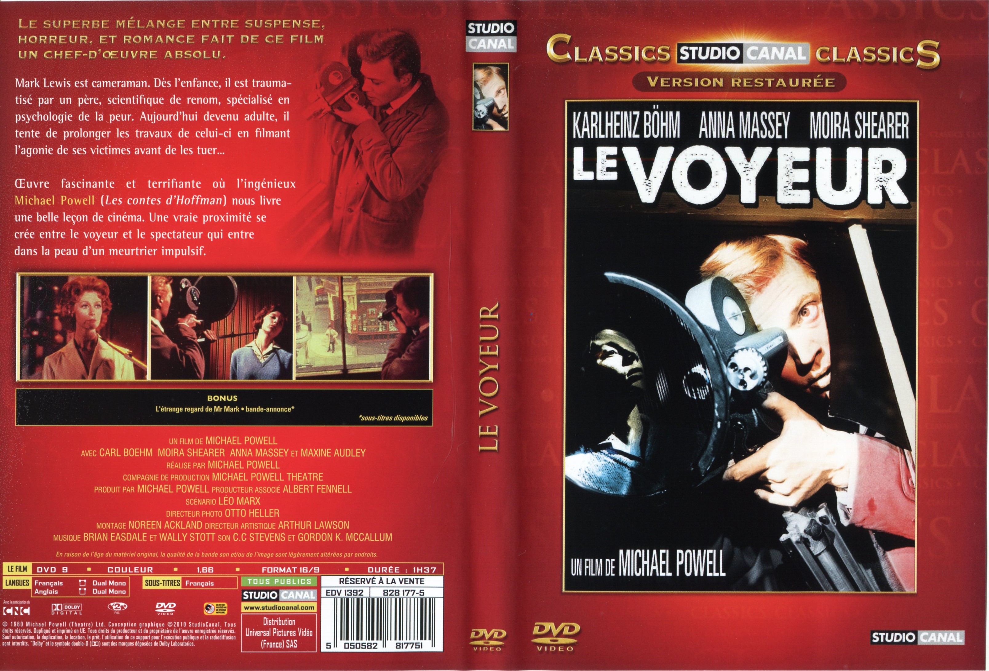 Jaquette DVD Le voyeur v2