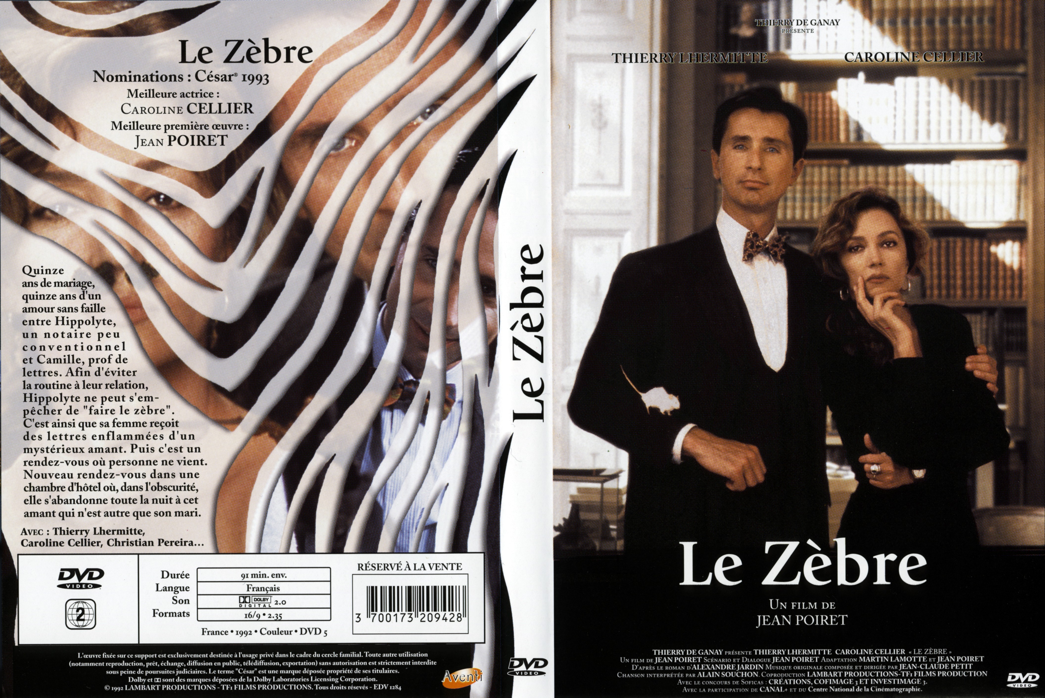 Jaquette DVD Le zbre v2