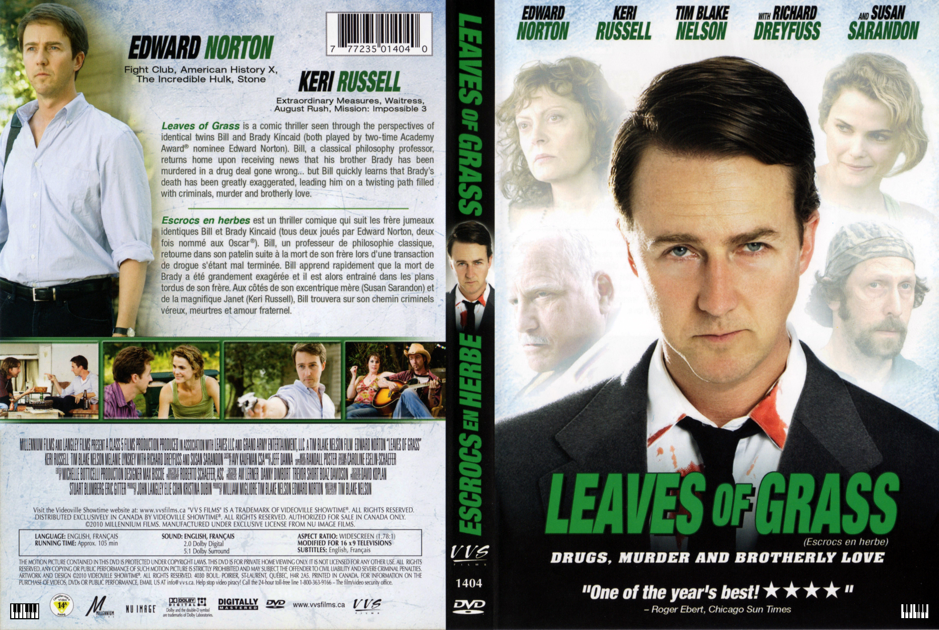 Jaquette DVD Leaves of gras - Escrocs en herbe (Canadienne)