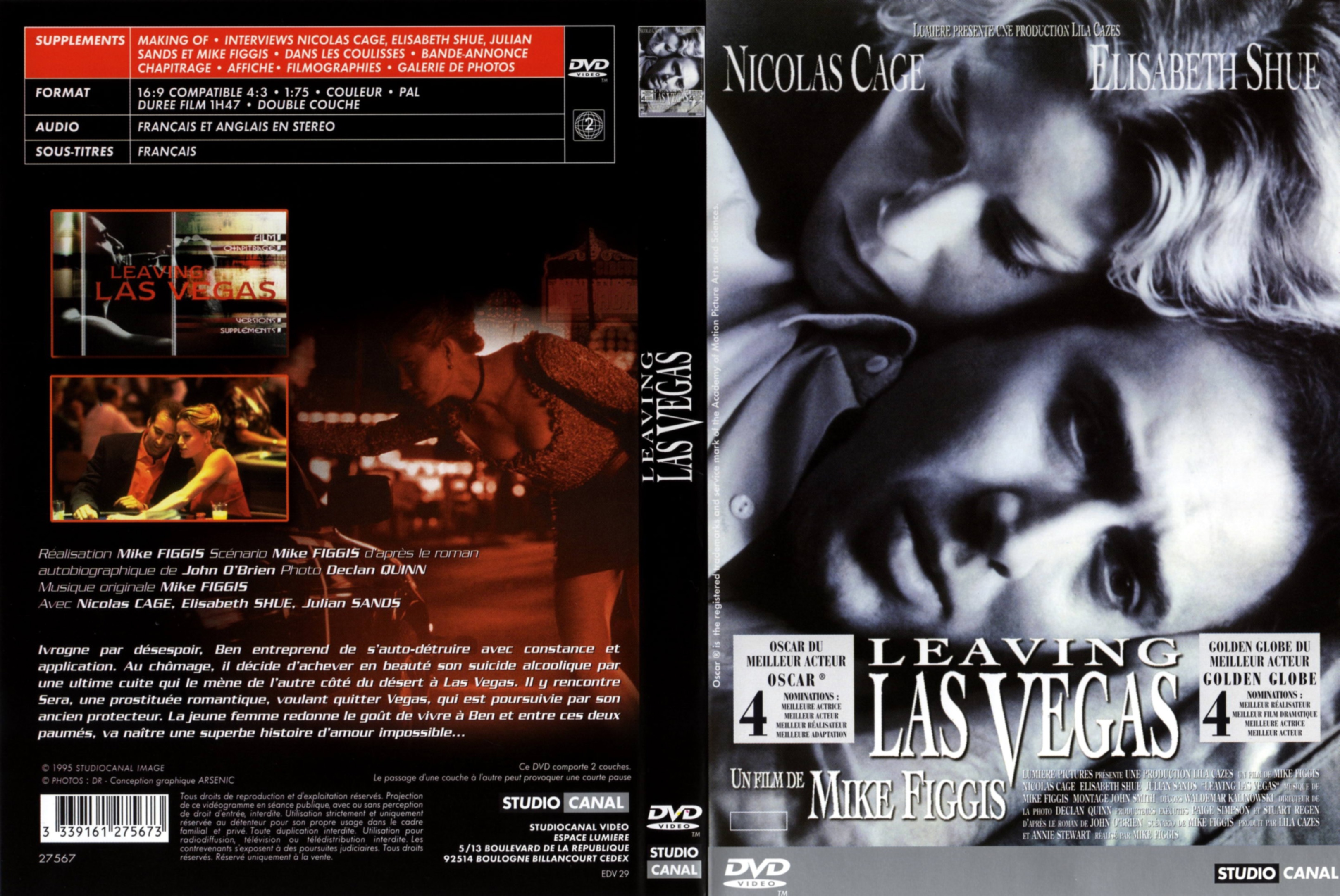 Jaquette DVD Leaving Las Vegas