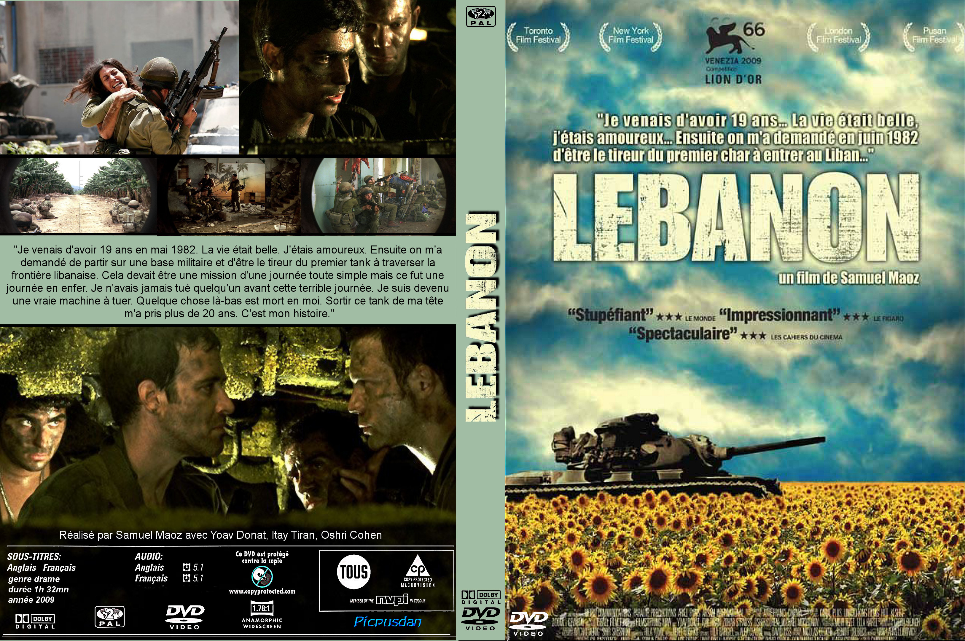 Jaquette DVD Lebanon custom