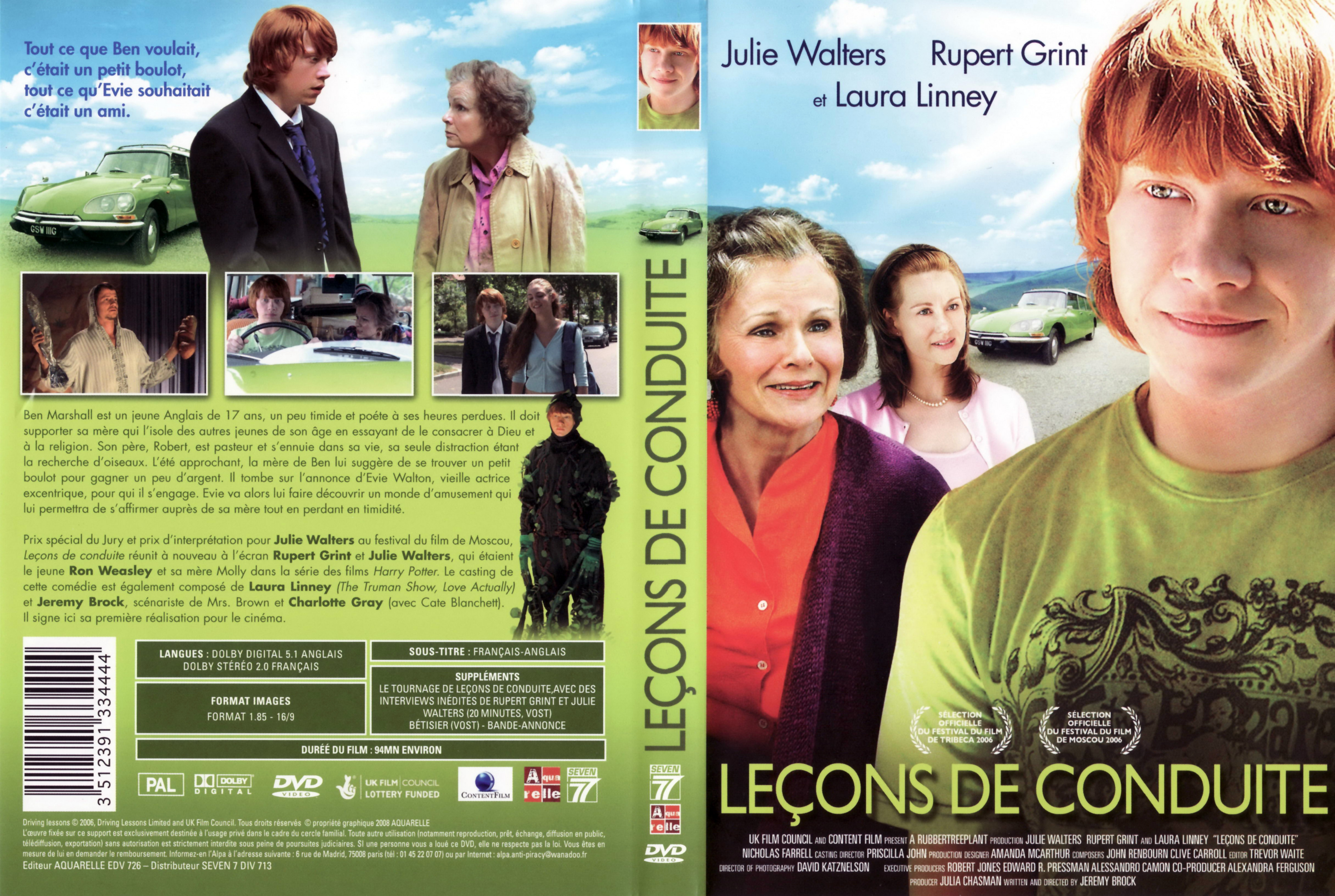 Jaquette DVD Lecons de conduite