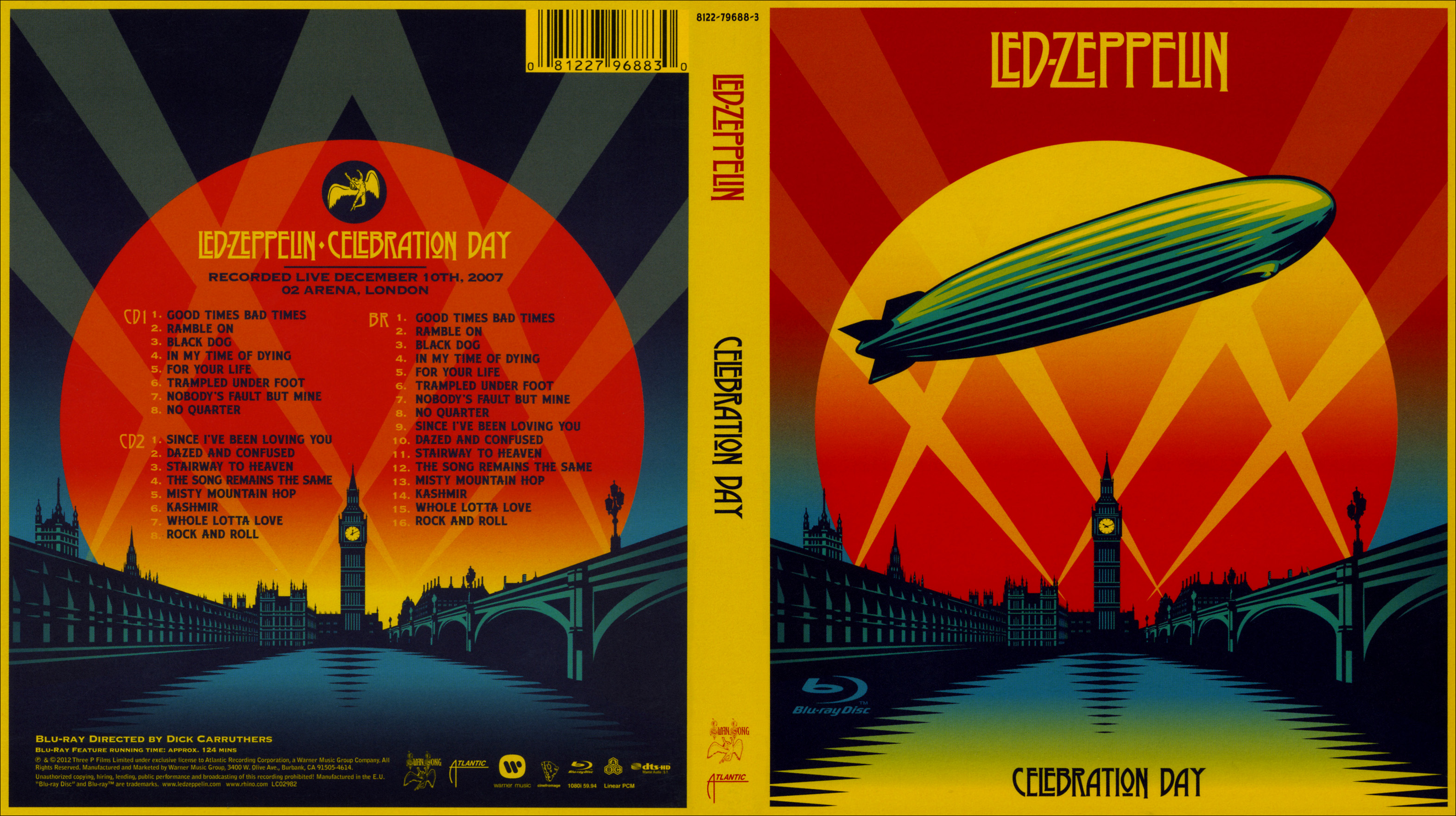Jaquette DVD Led Zeppelin - Celebration day (BLU-RAY)