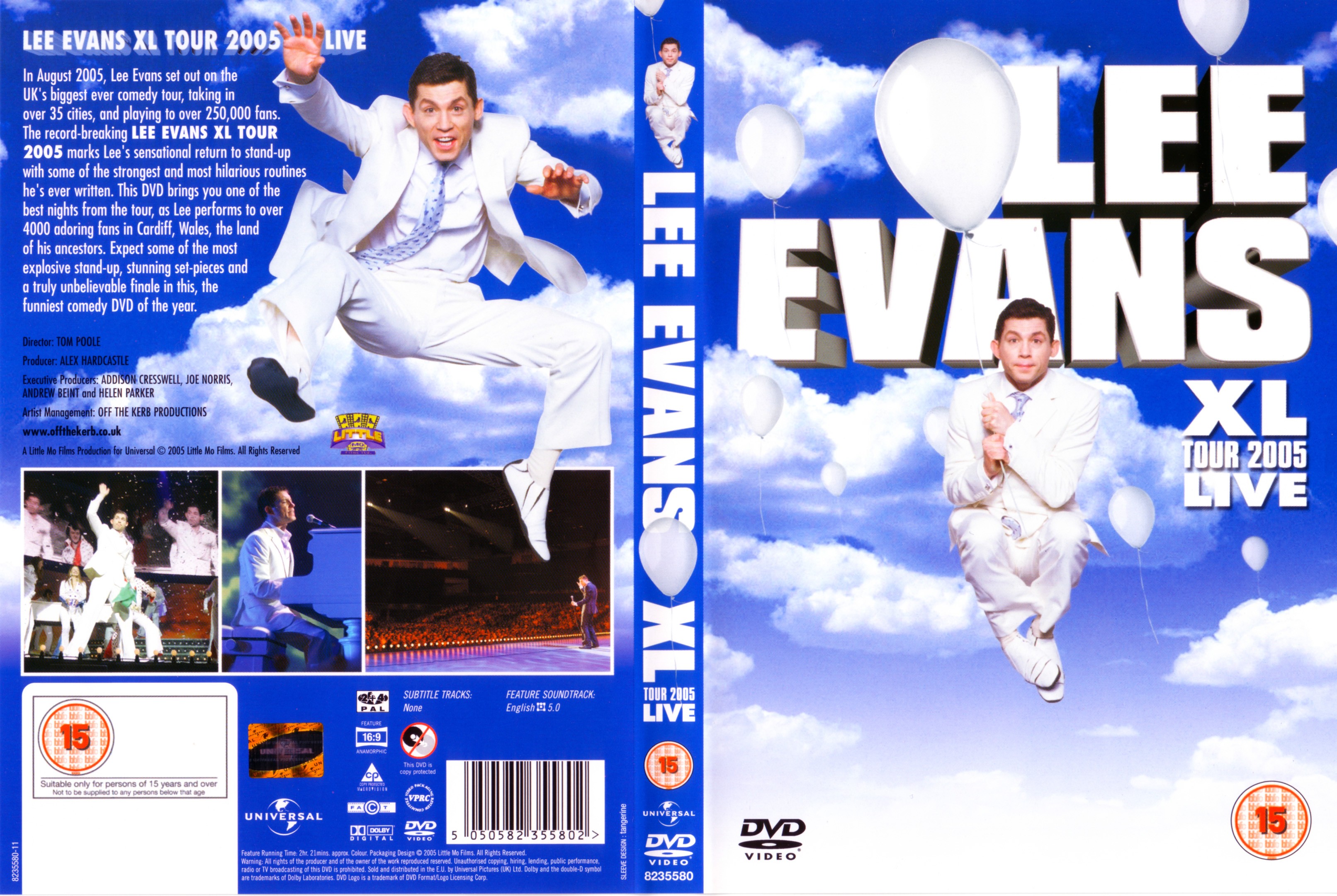 Jaquette DVD Lee Evans Xl Tour 2005 Live