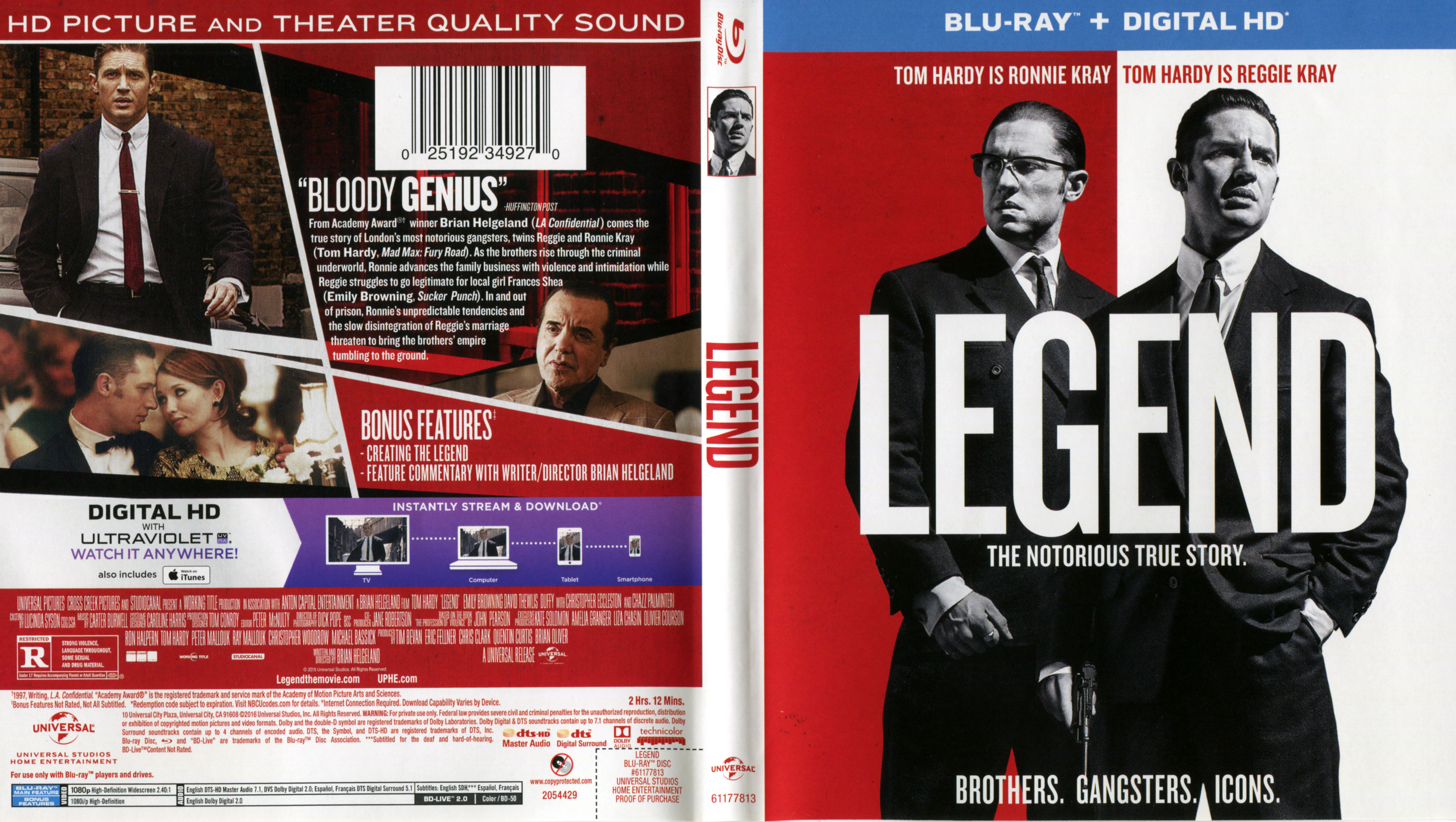 Jaquette DVD Legend Zone 1 (BLU-RAY)