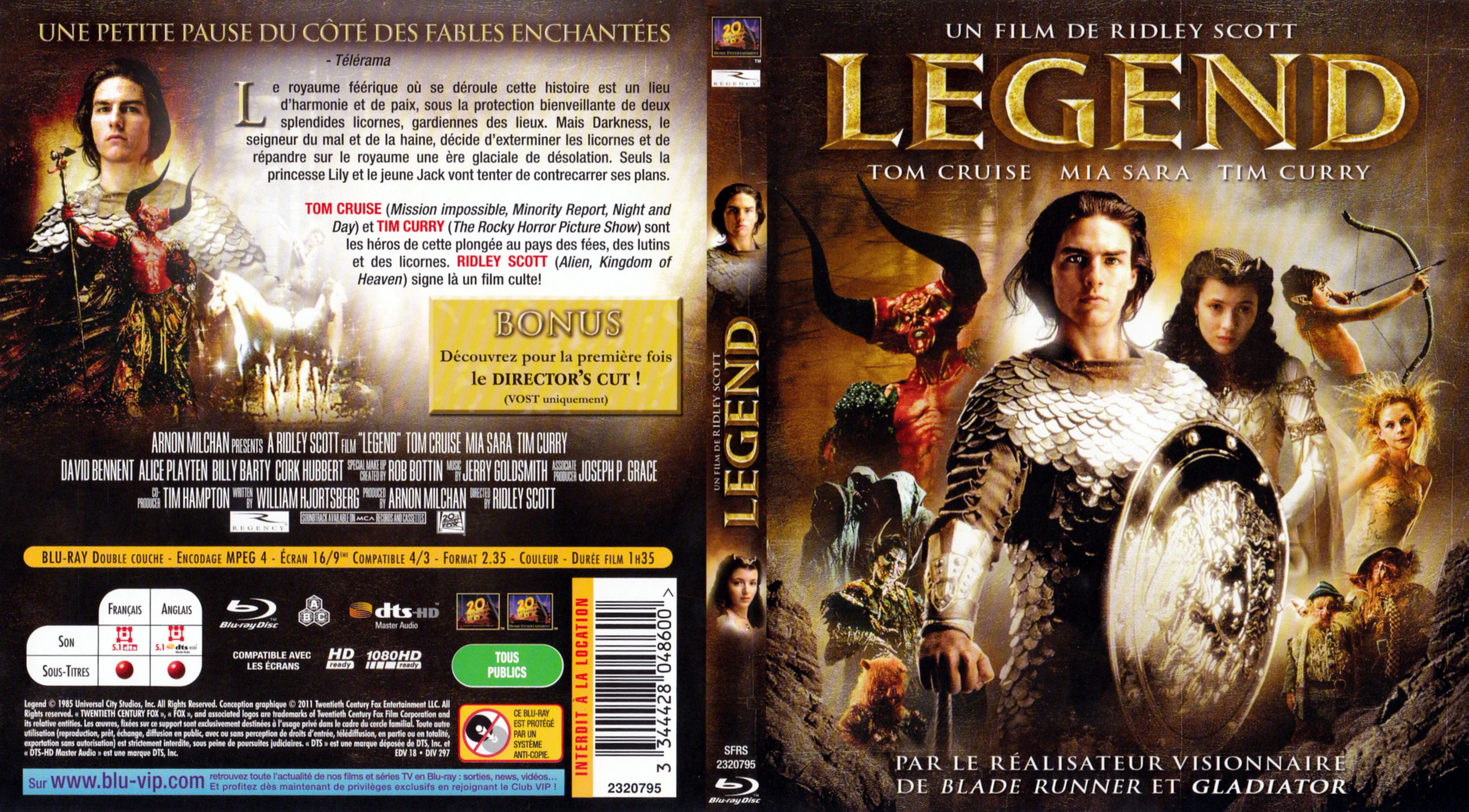 Jaquette DVD Legend (BLU-RAY)