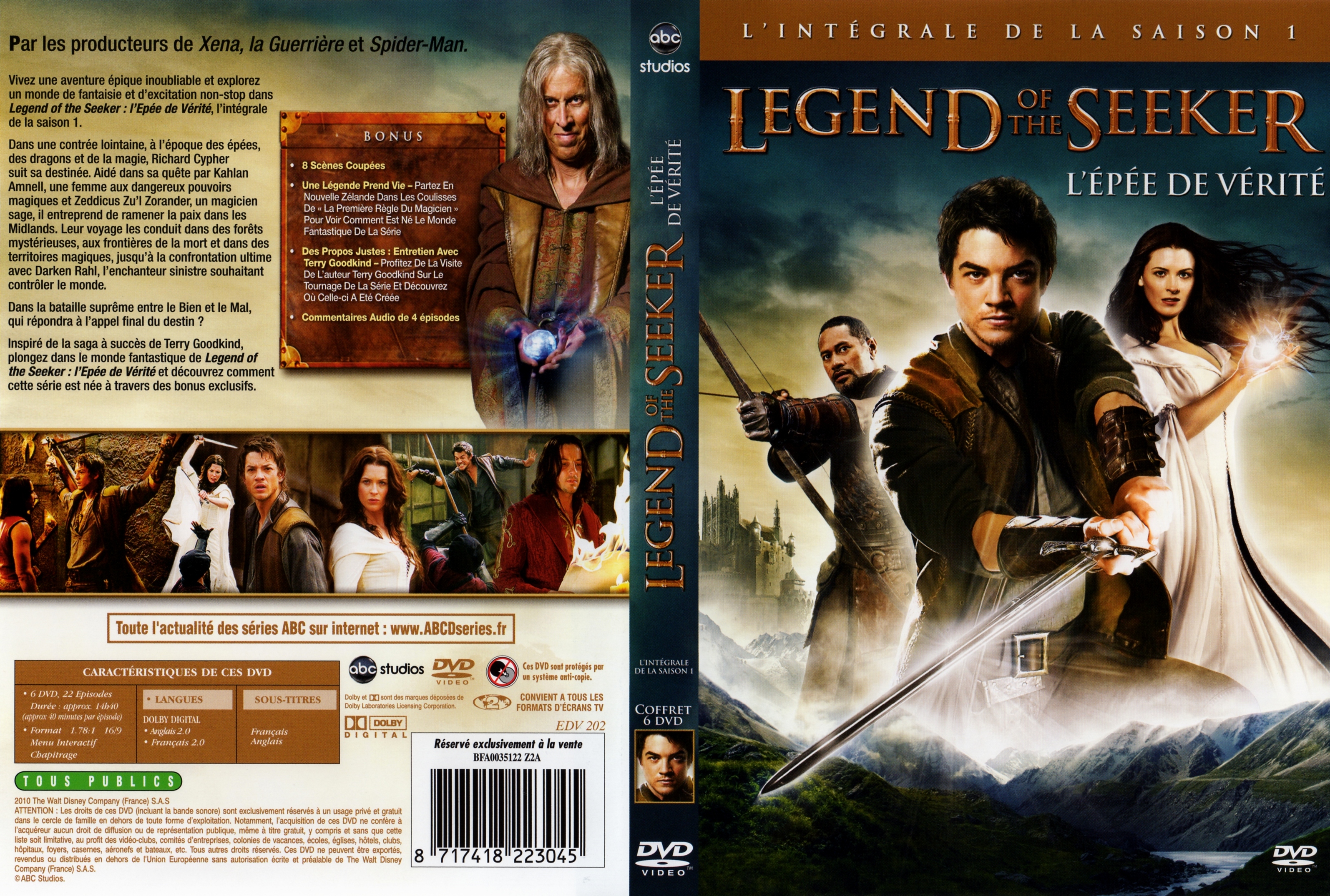 Jaquette DVD Legend of the Seeker saison 1 COFFRET