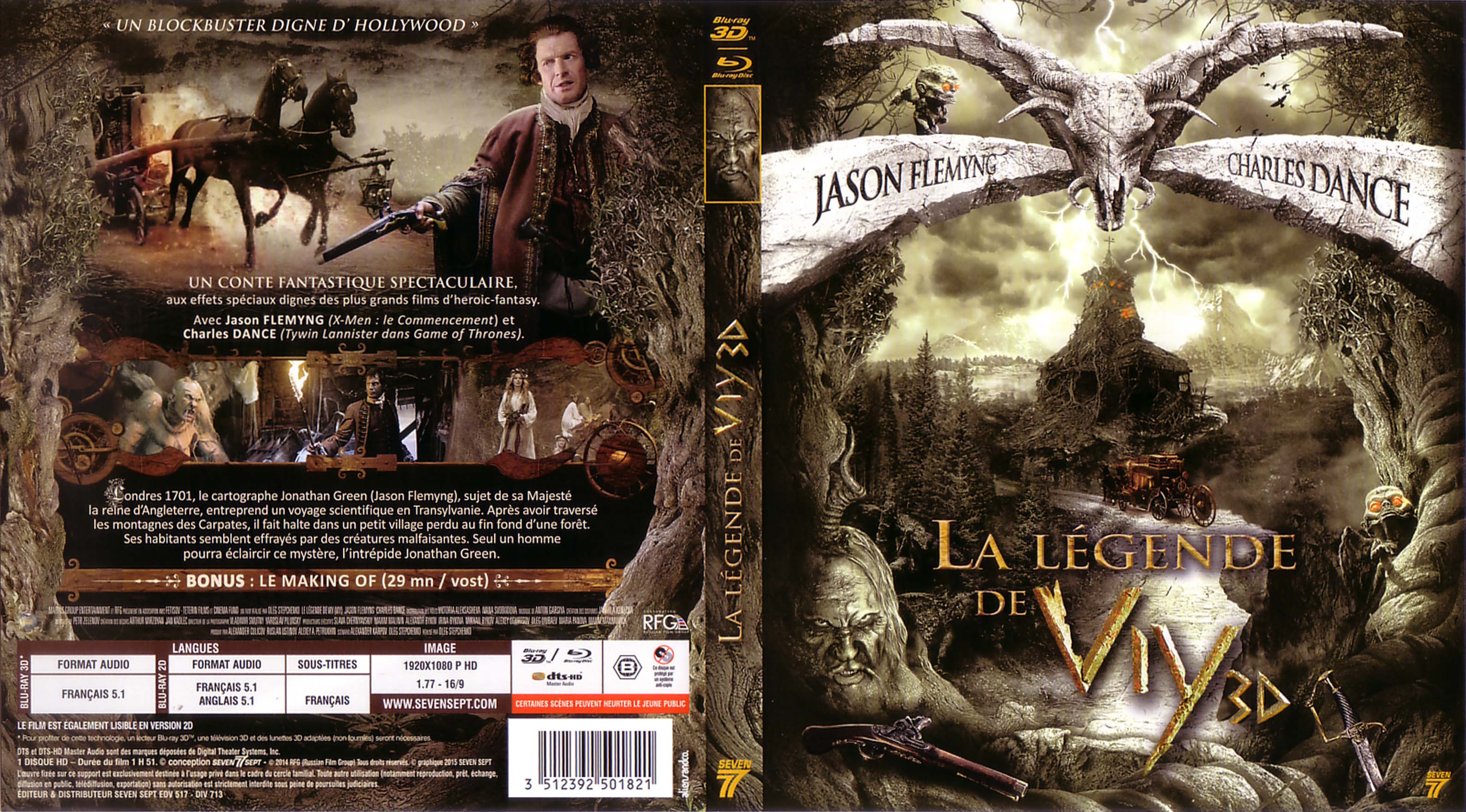 Jaquette DVD Legende de Viy 3D (BLU-RAY)