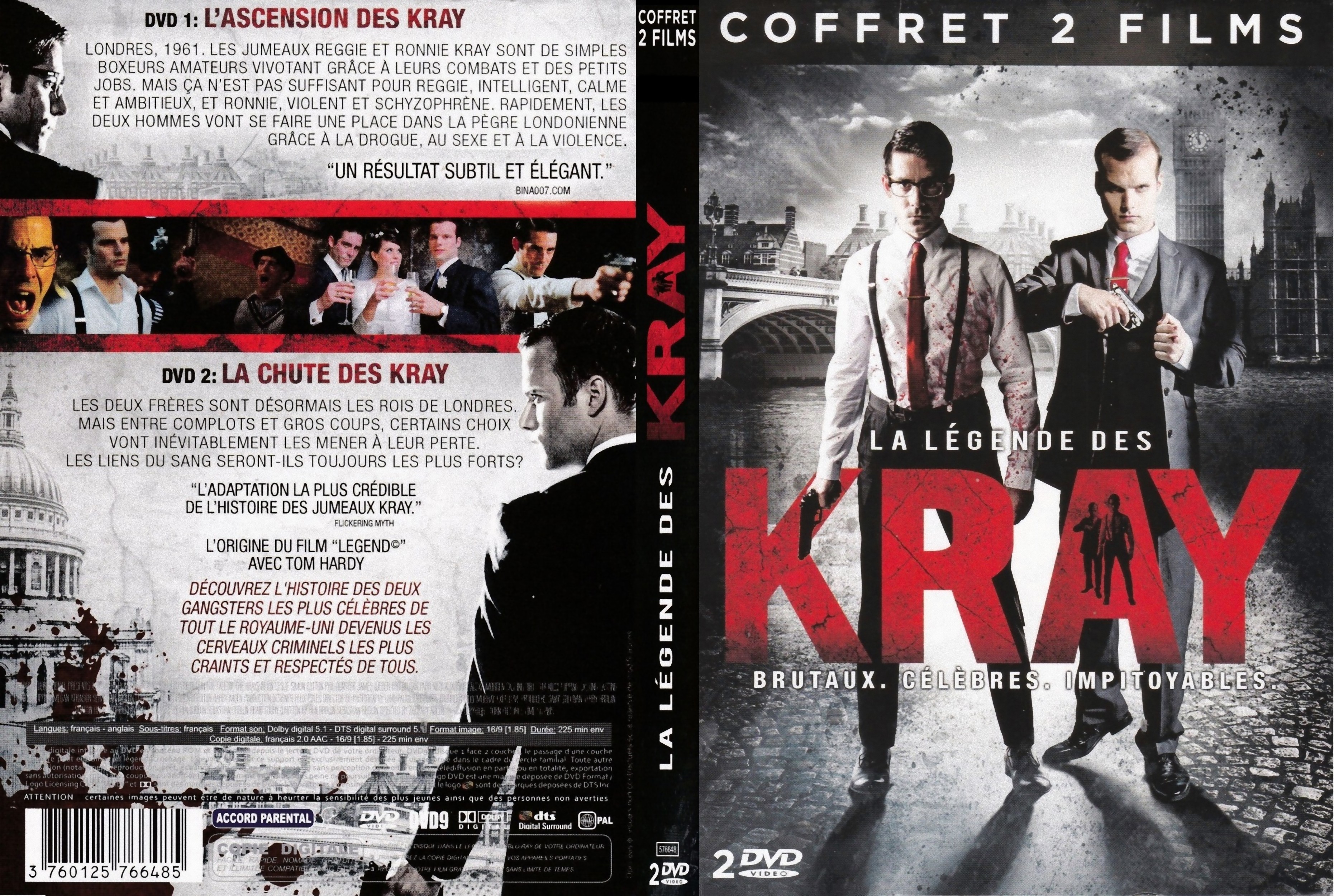 Jaquette DVD Legendes des Krays (les 2 films)