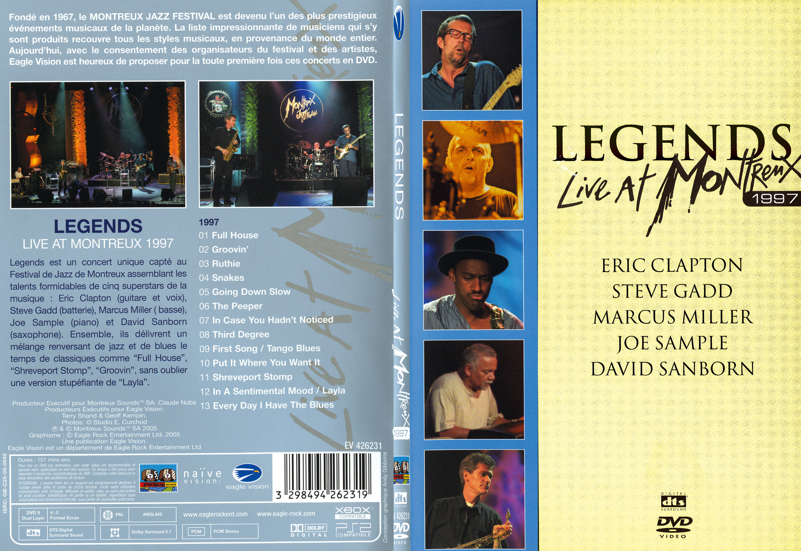 Jaquette DVD Legends Live at Montreux 1997