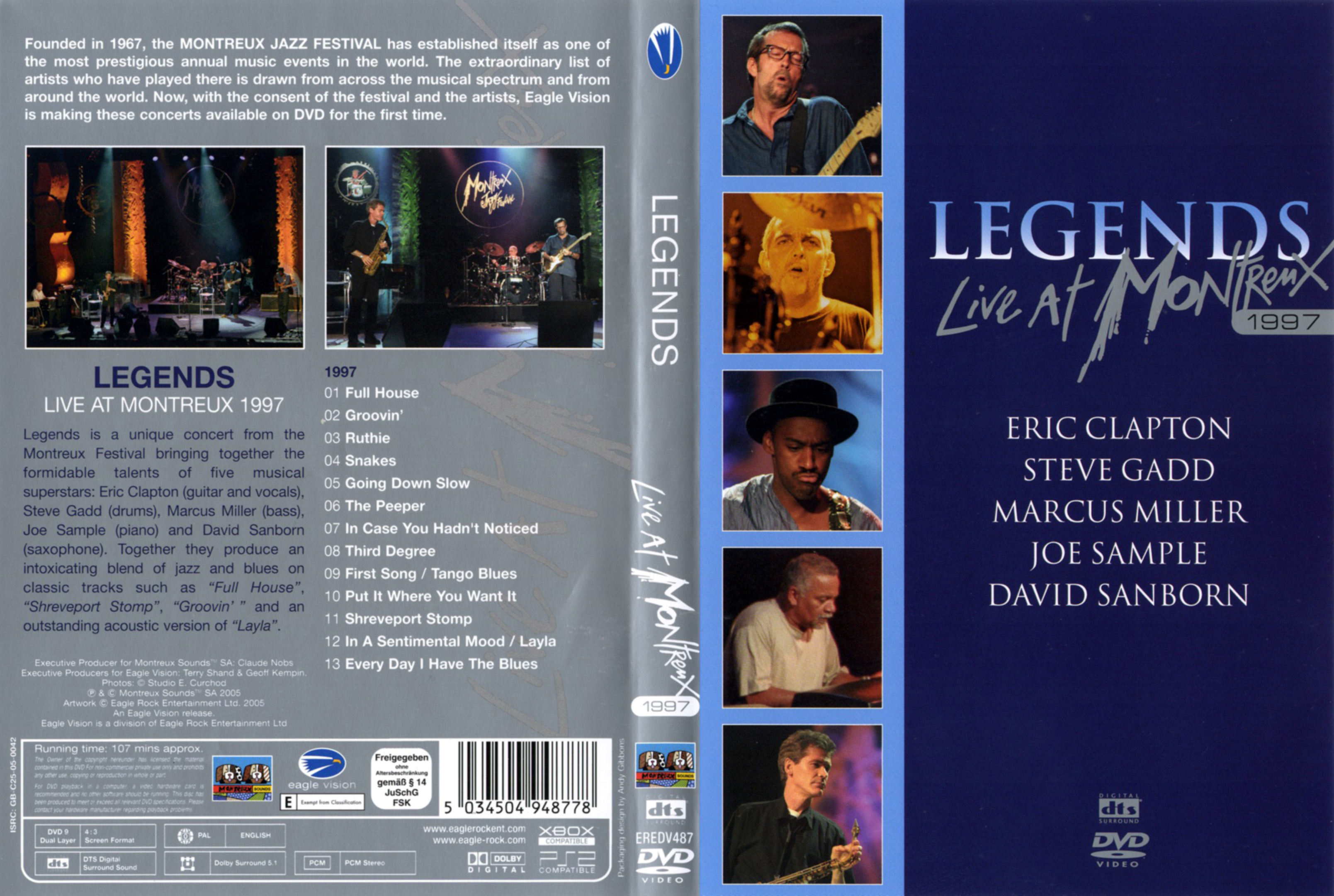 Jaquette DVD Legends live at Montreux 1997