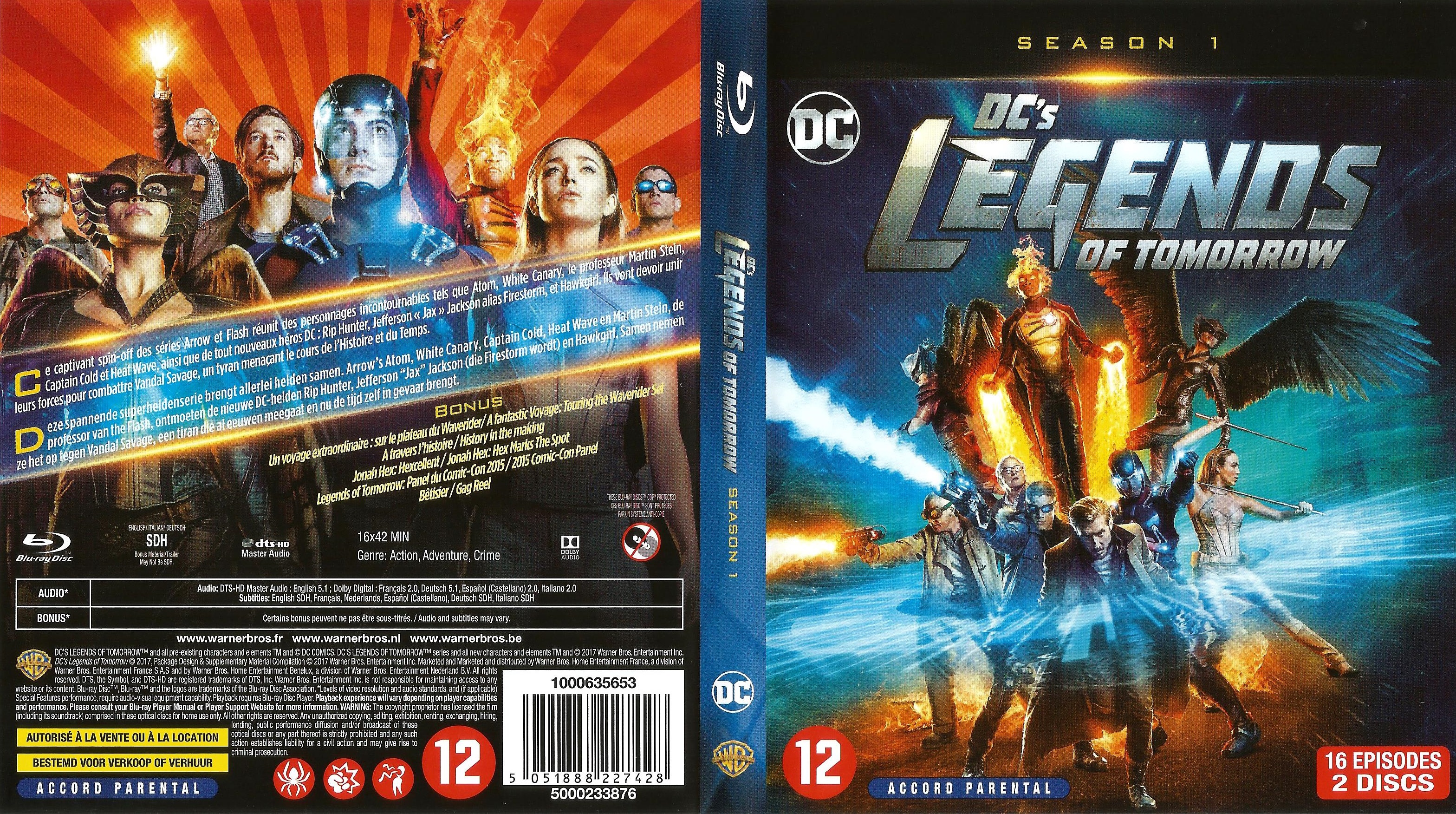 Jaquette DVD Legends of tomorrow saison 1 (BLU-RAY)