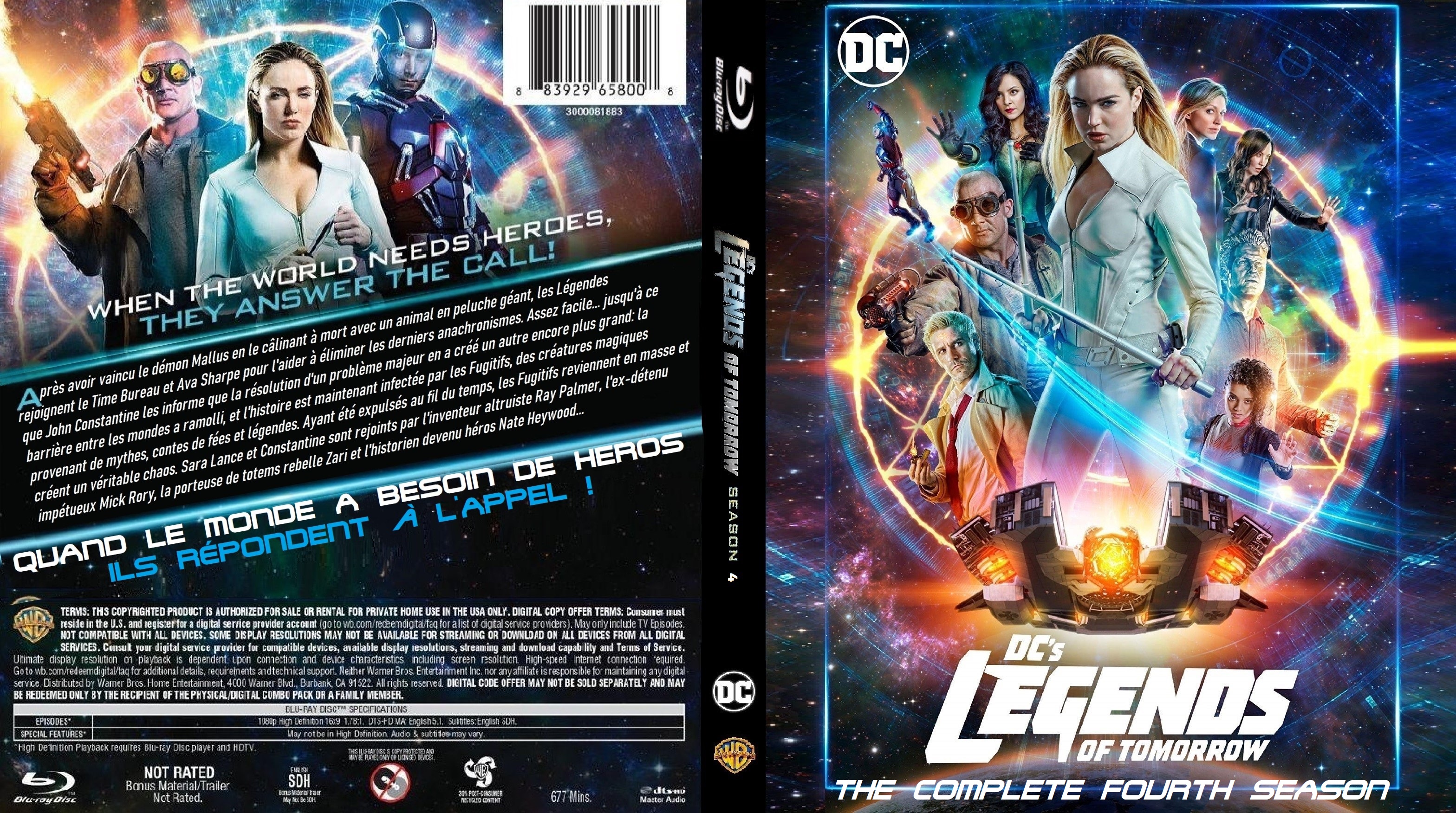 Jaquette DVD Legends of tomorrow saison 4 custom (BLU-RAY)