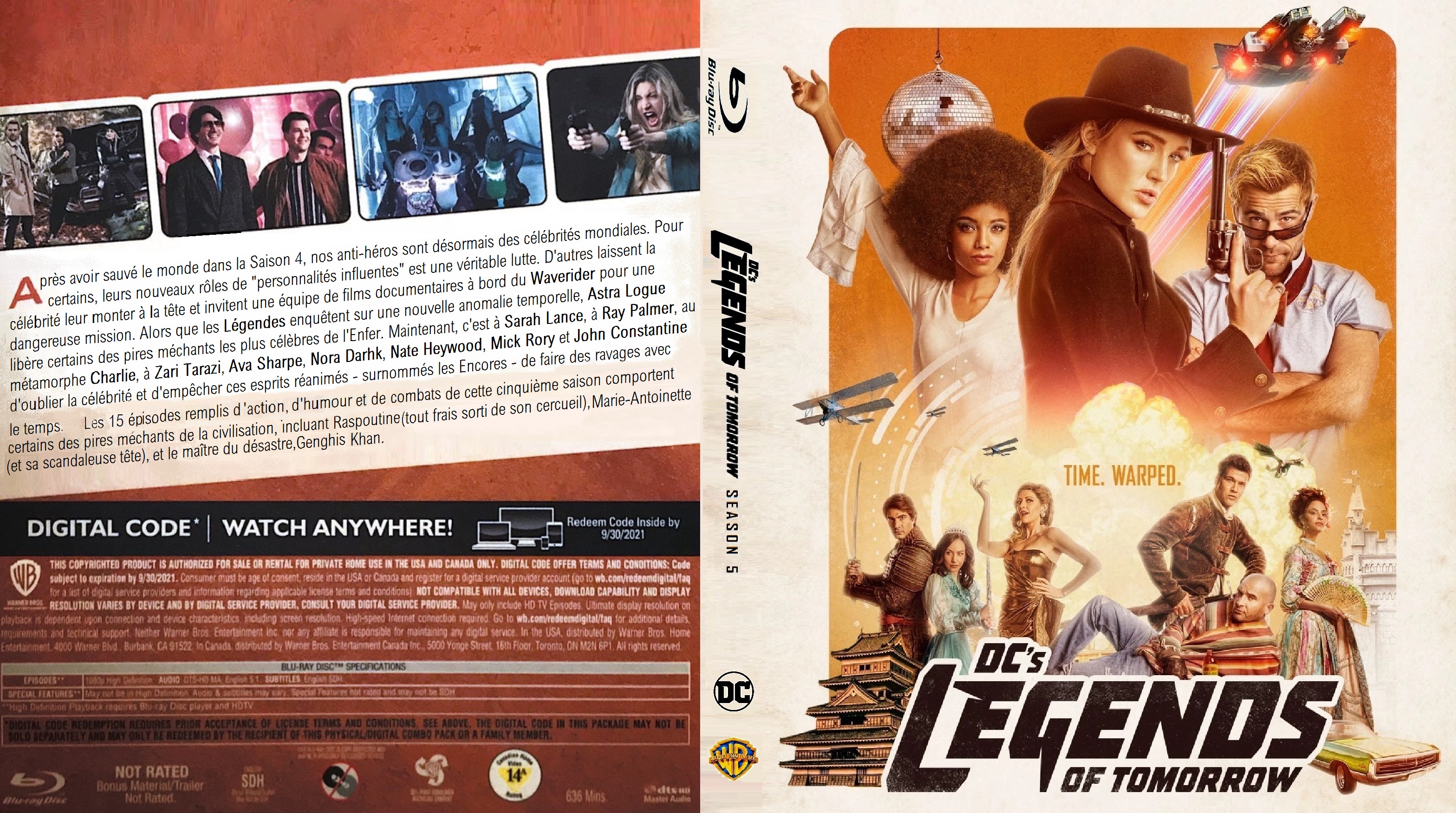 Jaquette DVD Legends of tomorrow saison 5 custom (BLU-RAY)
