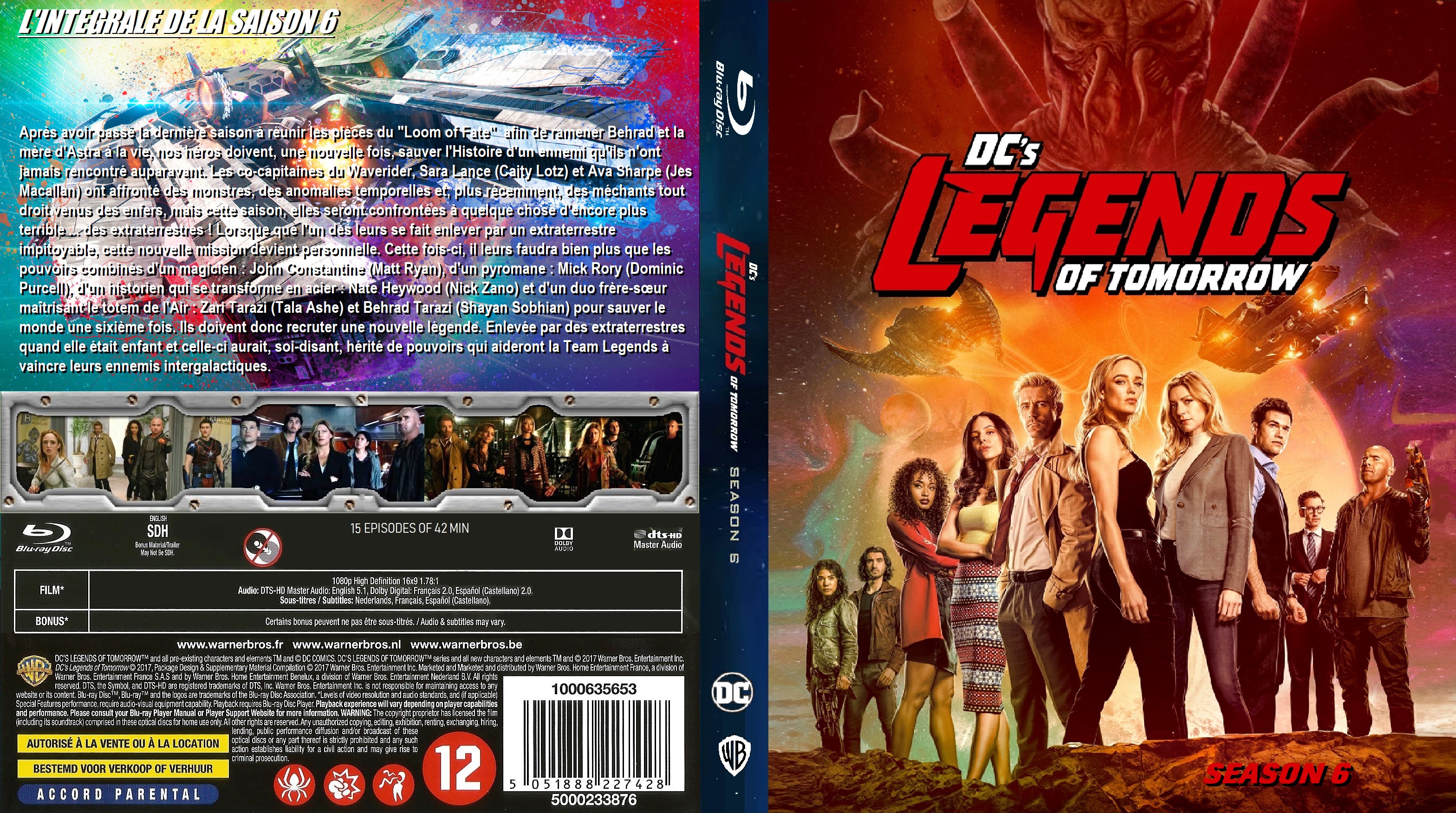 Jaquette DVD Legends of tomorrow saison 6 custom (BLU-RAY)