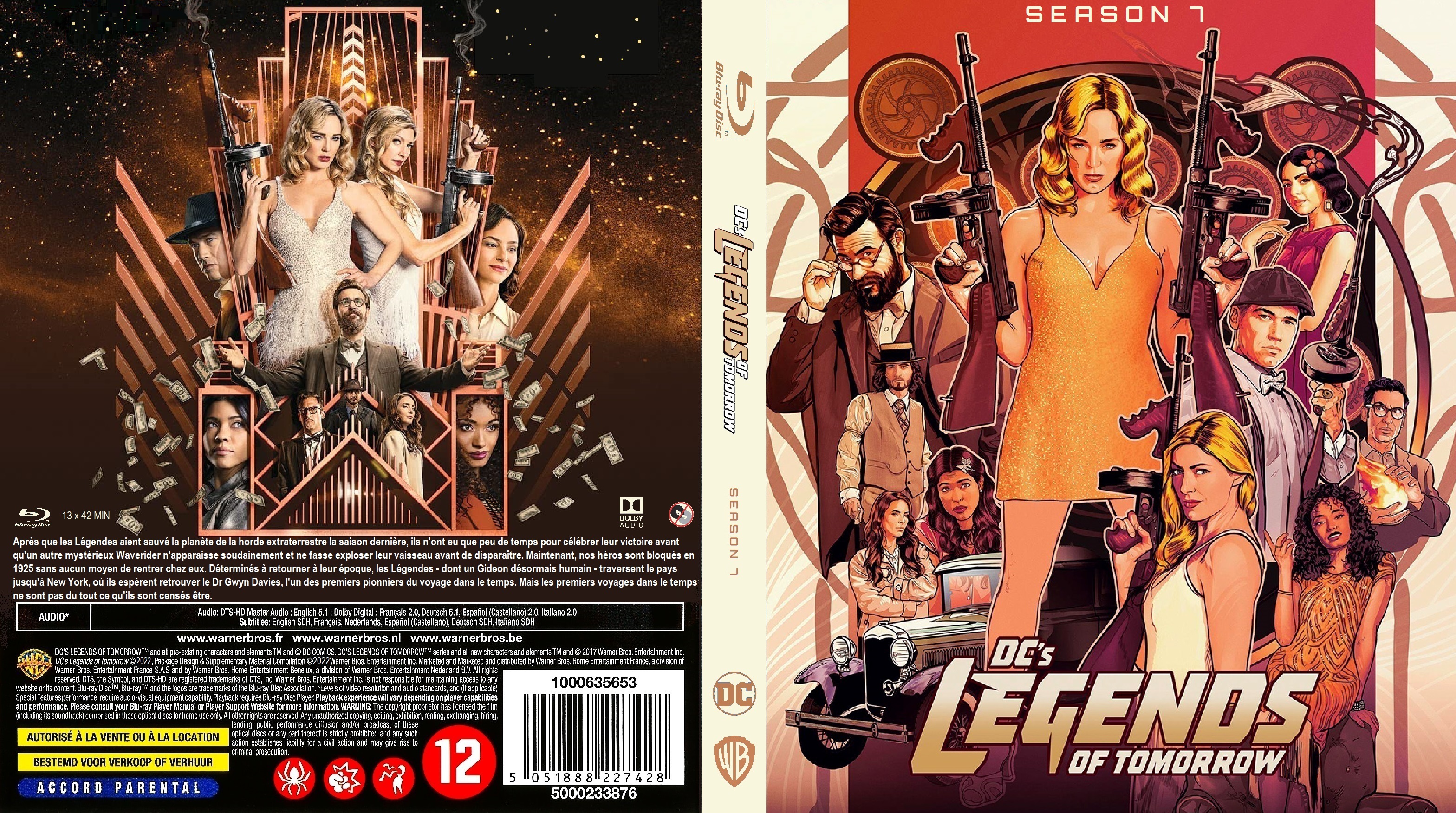 Jaquette DVD Legends of tomorrow saison 7  BLU RAY custom