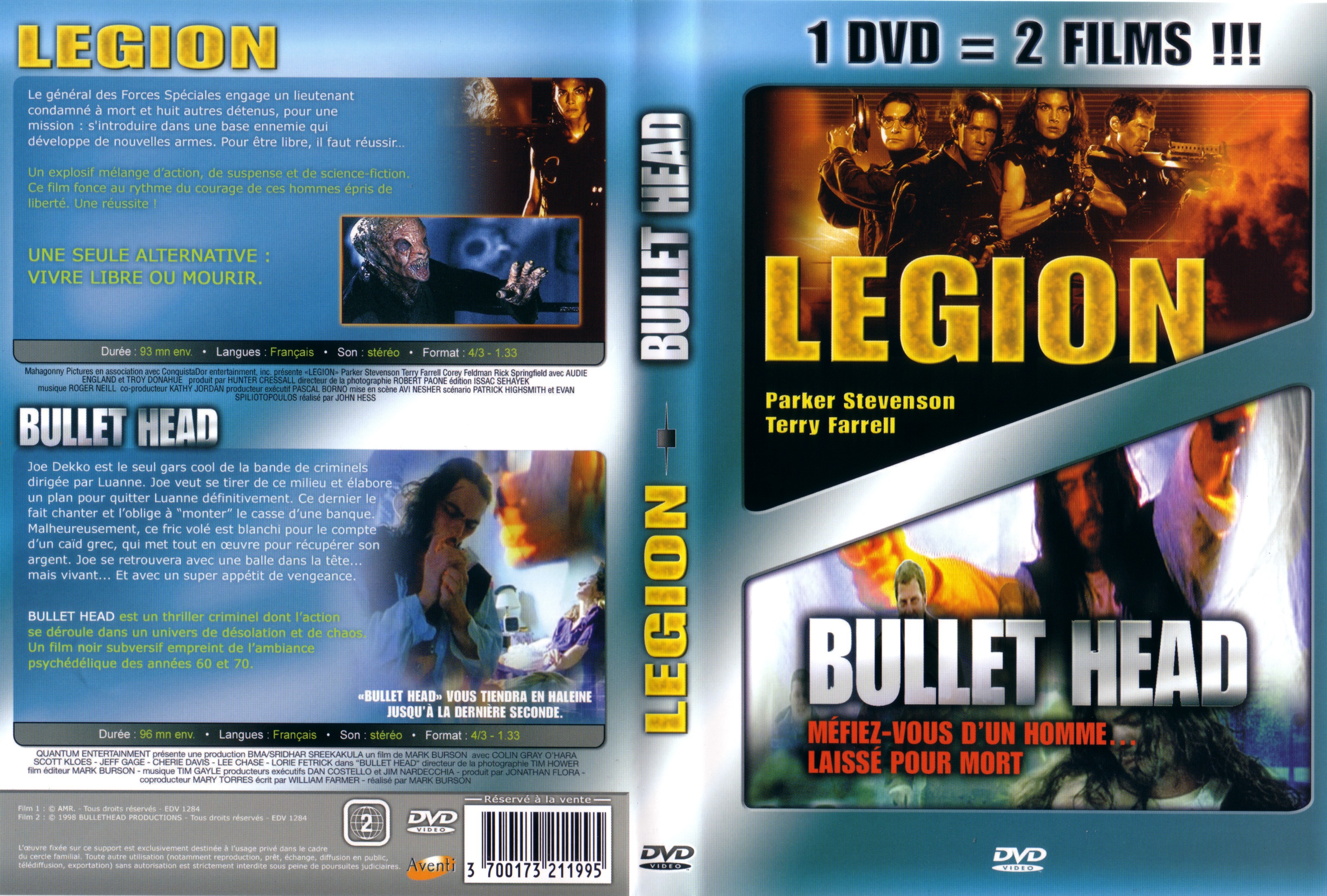 Jaquette DVD Legion + Bullet head