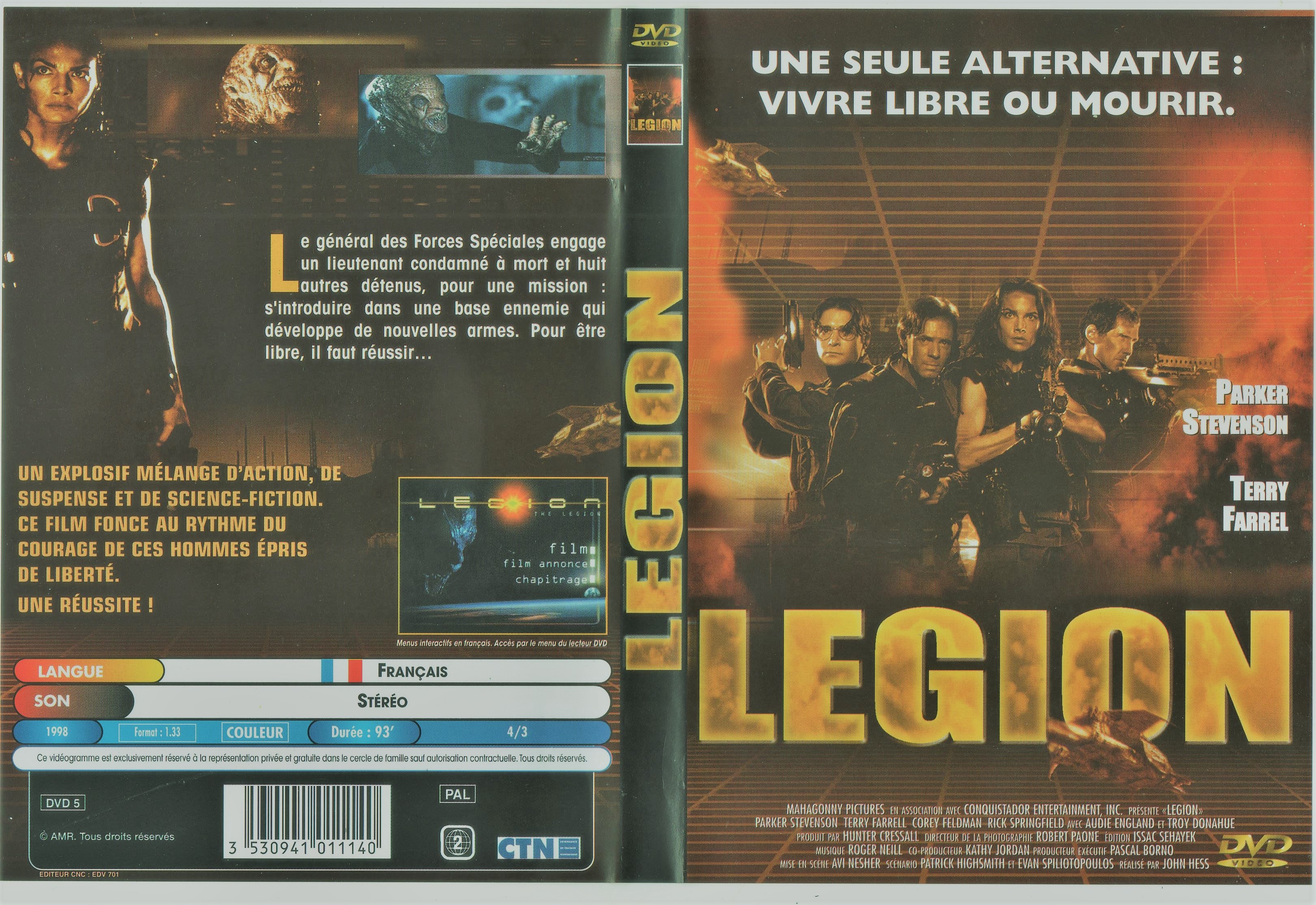 Jaquette DVD Lgion (1998)